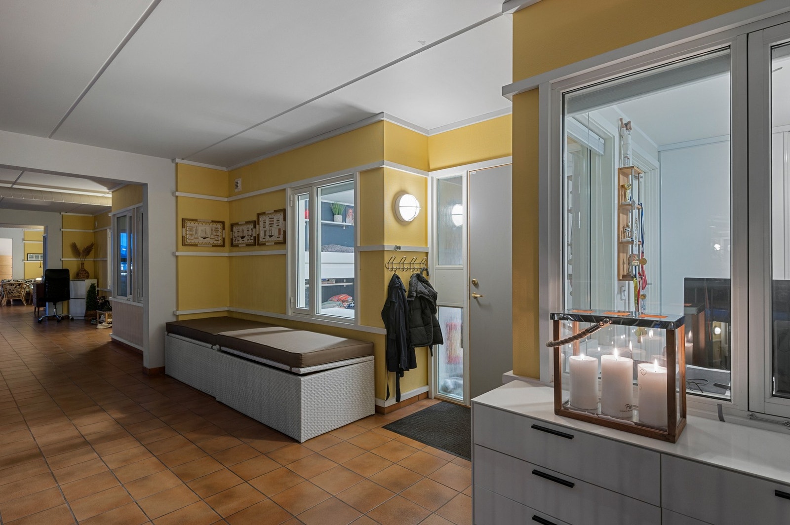 Inngangsparti andre etasje. Galleribilde