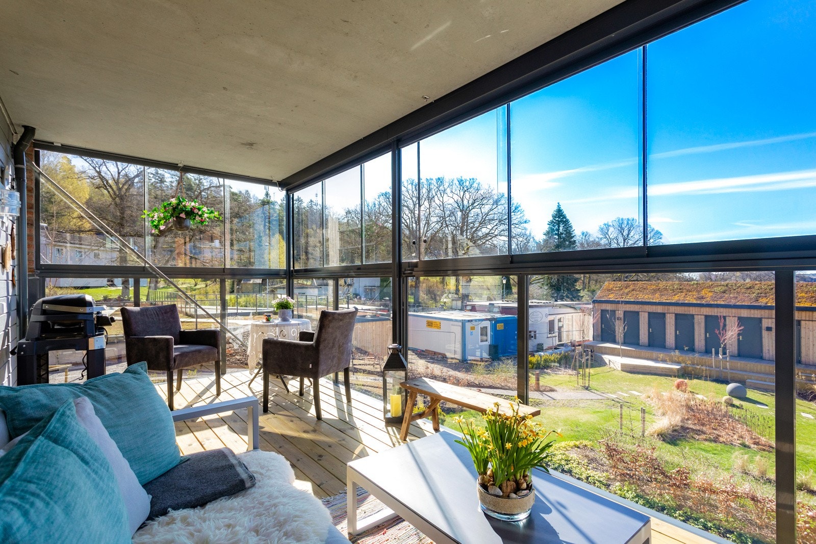 Balkongen kan åpnes for å å bli en "vanlig" balkong Galleribilde