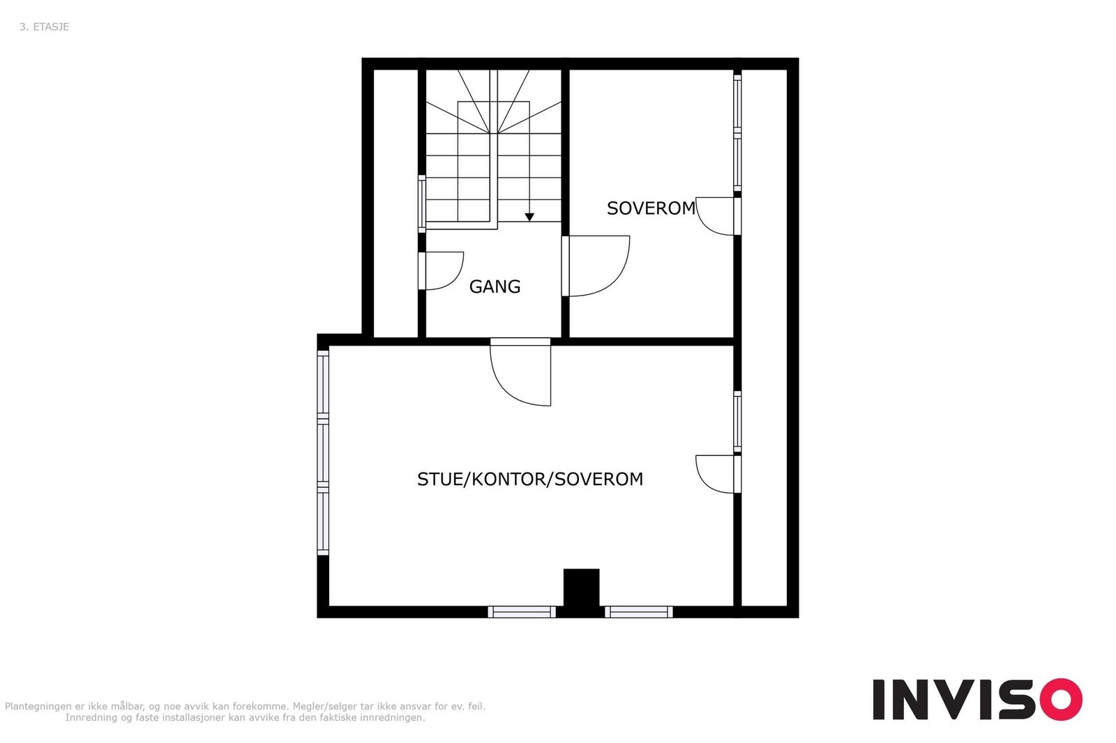 Plantegning 3. etg Galleribilde