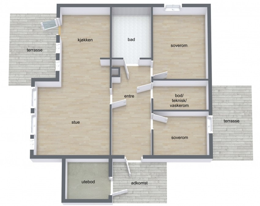 Plantegning. Galleribilde
