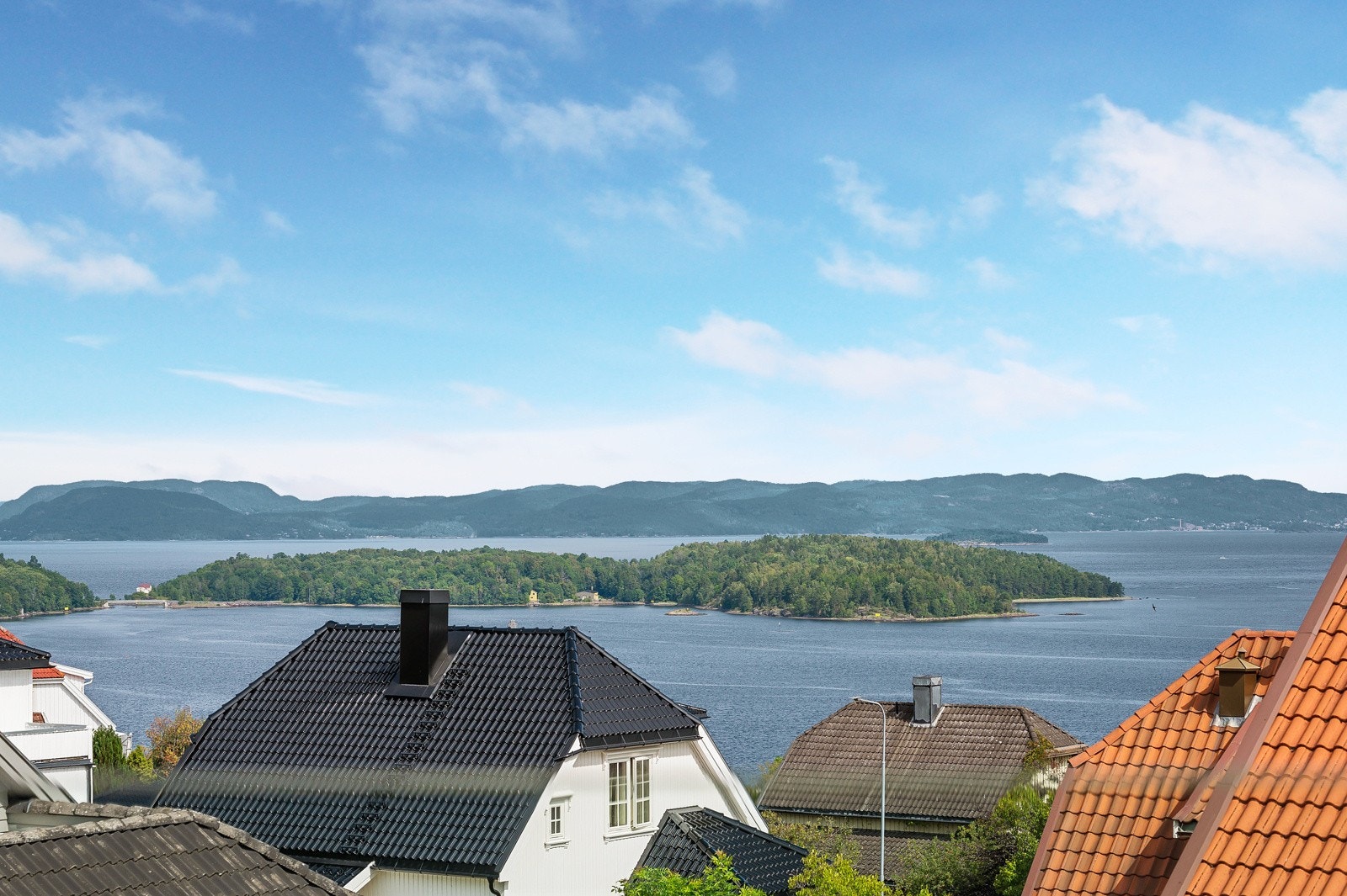 Flott utsikt over Indre havn og Oslofjorden Galleribilde