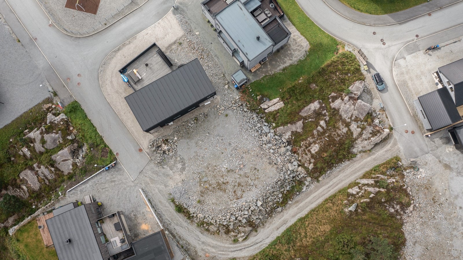 Eiendommen i fugleperspektiv Galleribilde