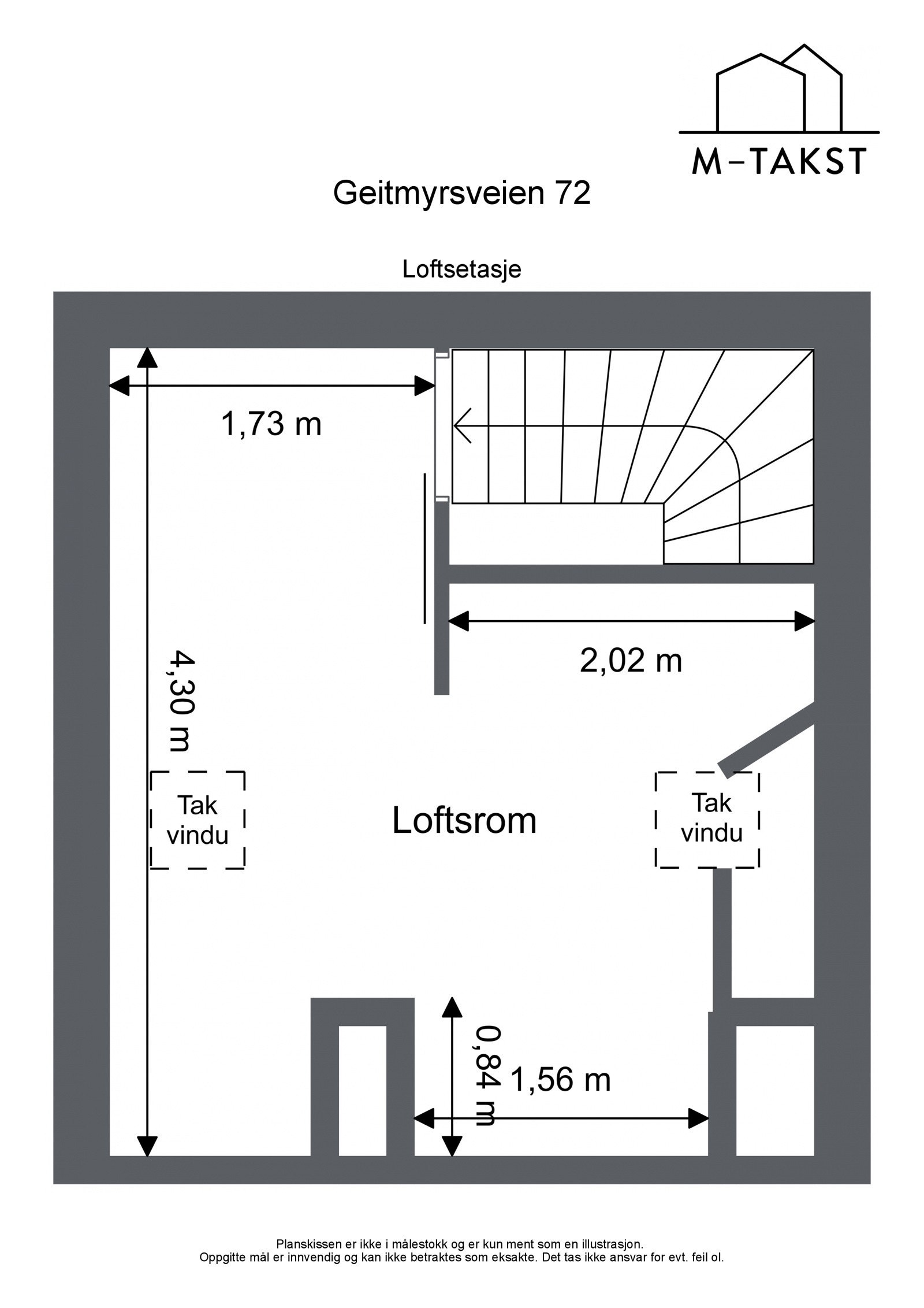 Geitmyrsveien 72 - Loftsetasje Galleribilde