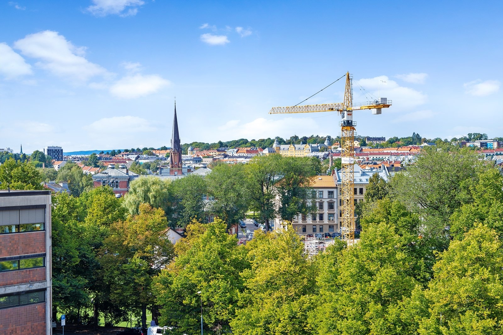 Utsikt fra takterrasse. Galleribilde