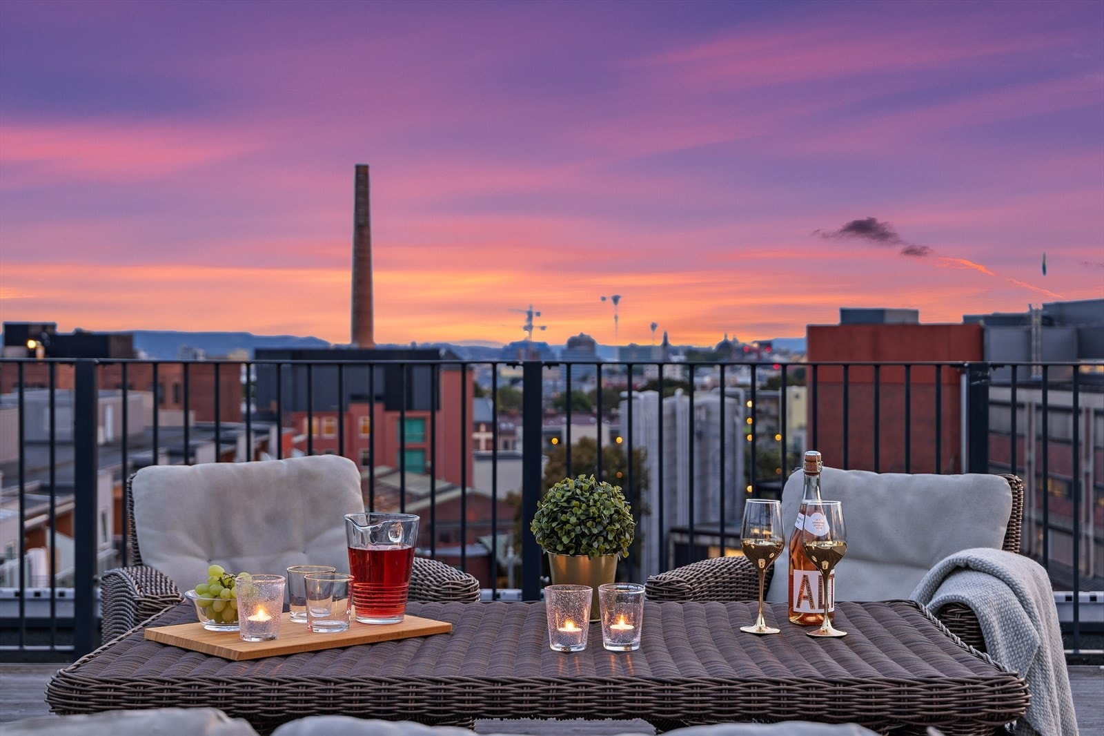 Sameiet har en fantastisk felles takterrasse med flotte sol- og utsiktsforhold. Galleribilde