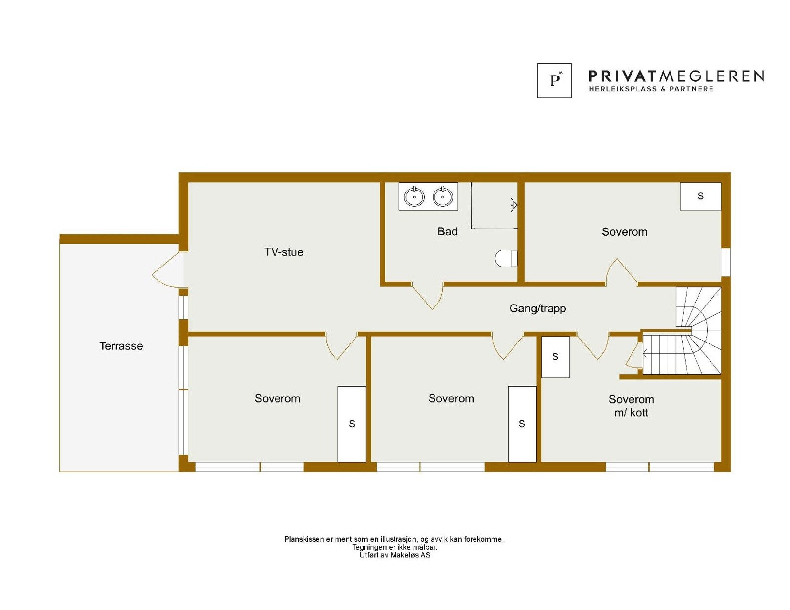 Plantegning underetasje. Avvik vil forekomme Galleribilde