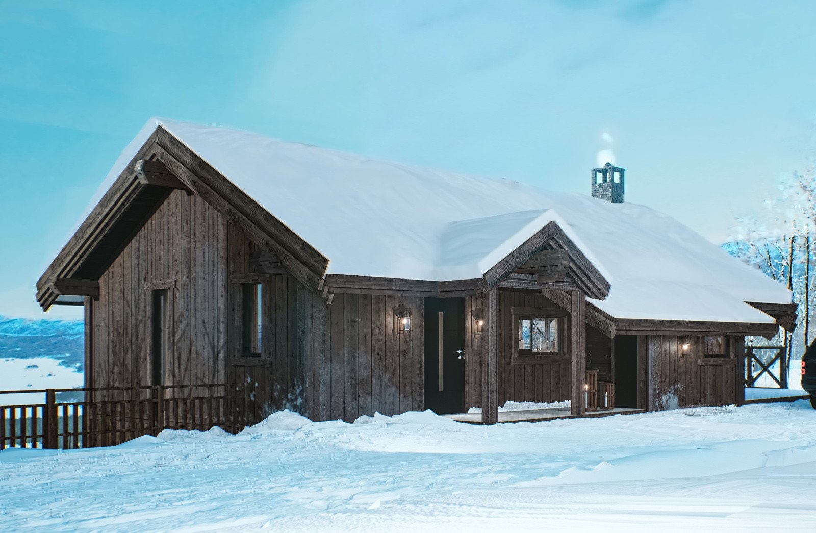 Illustrasjon av hytten, avvik kan forekomme Galleribilde