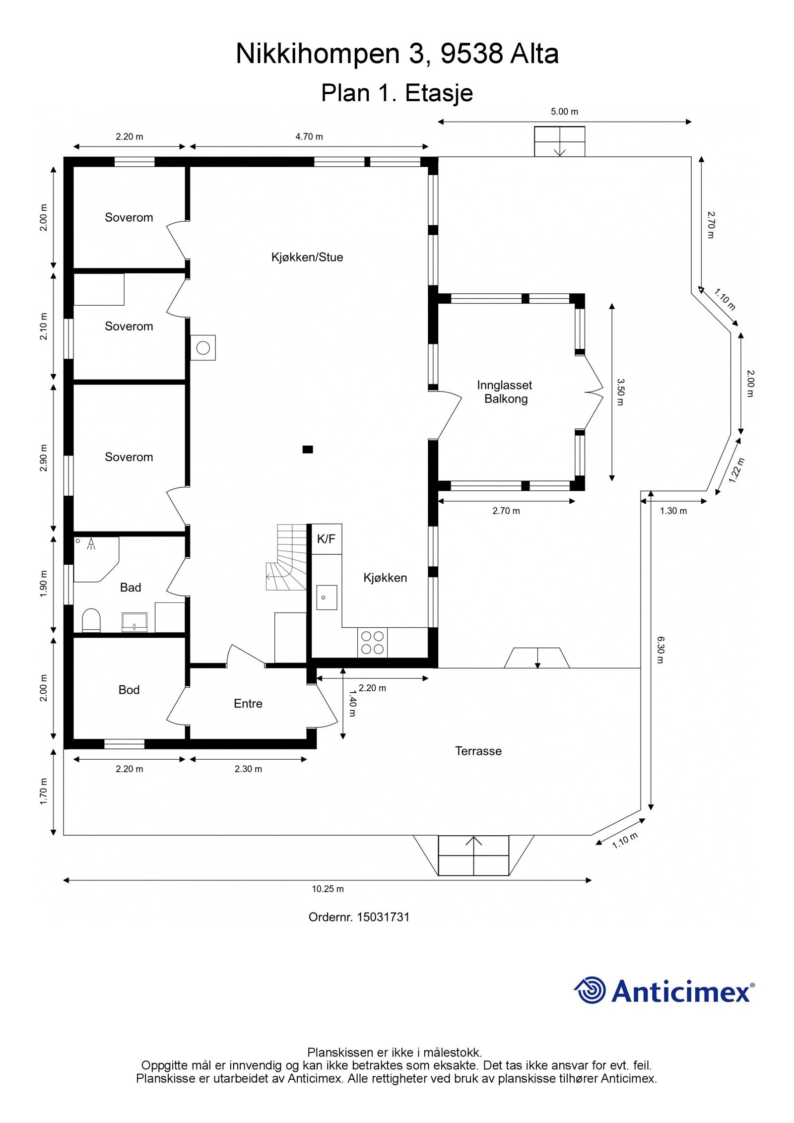 Plantegning 1.etasje Galleribilde