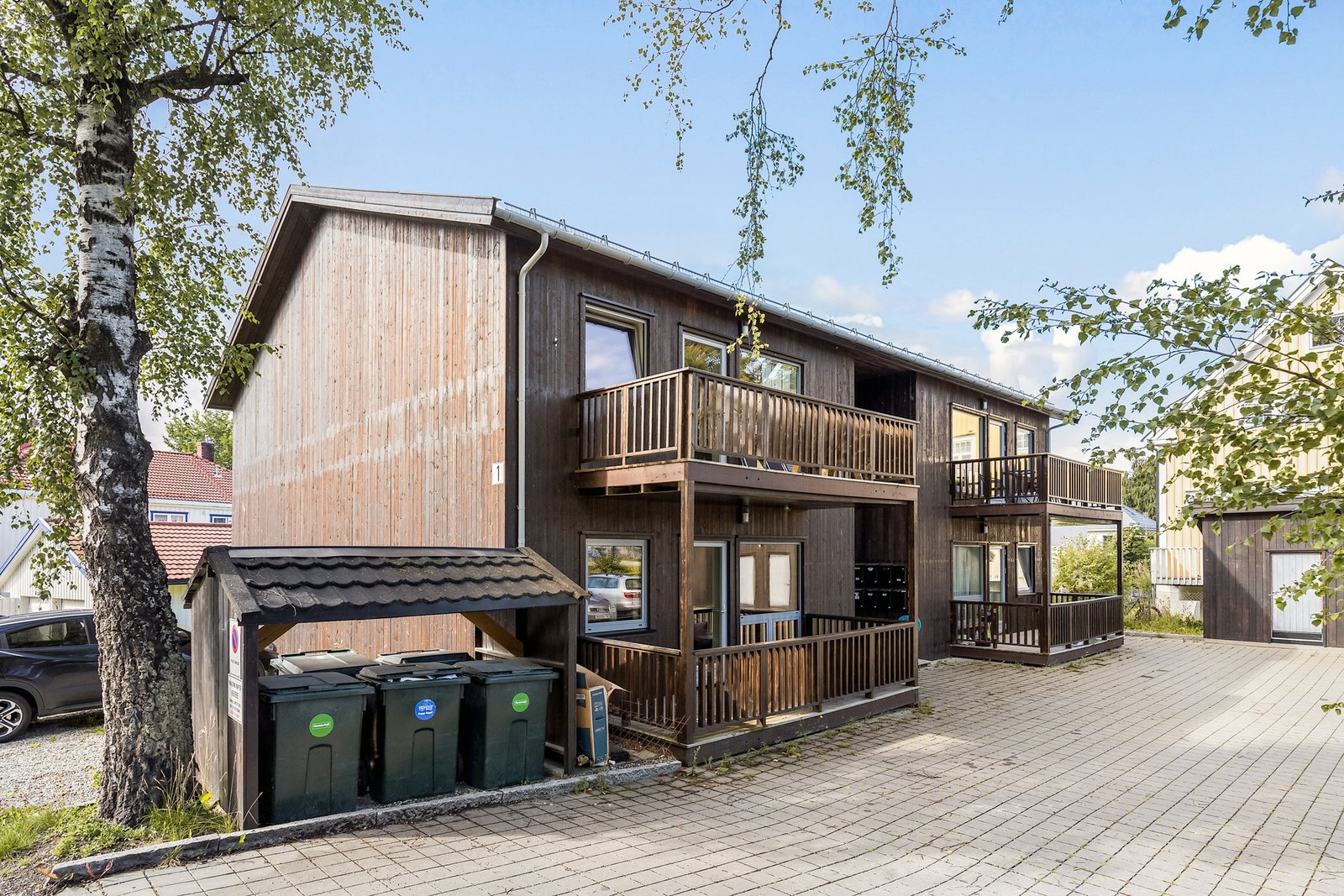 Her er det kort vei til nærmeste bussholdeplass, ca. 100 meter Galleribilde