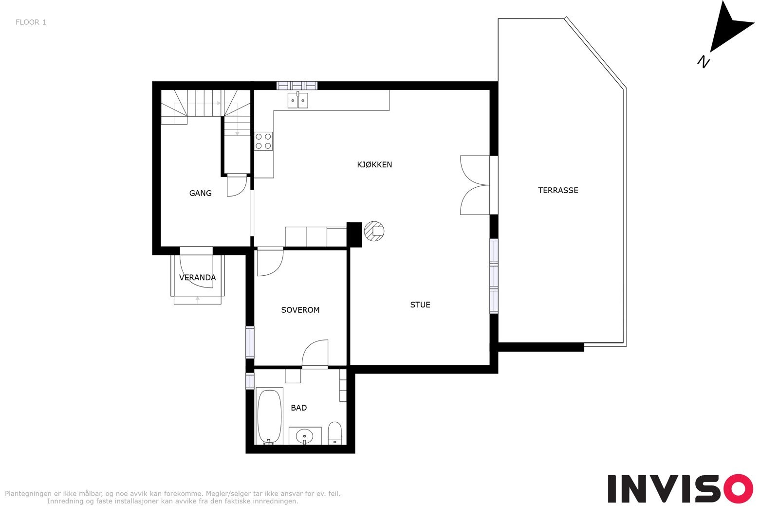 Plantegning 1. etasje. Galleribilde
