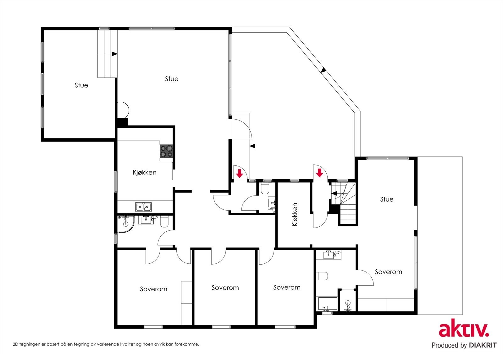 Plantegning 2D Galleribilde