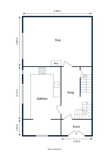 Plantegning 1.etasje. Galleribilde
