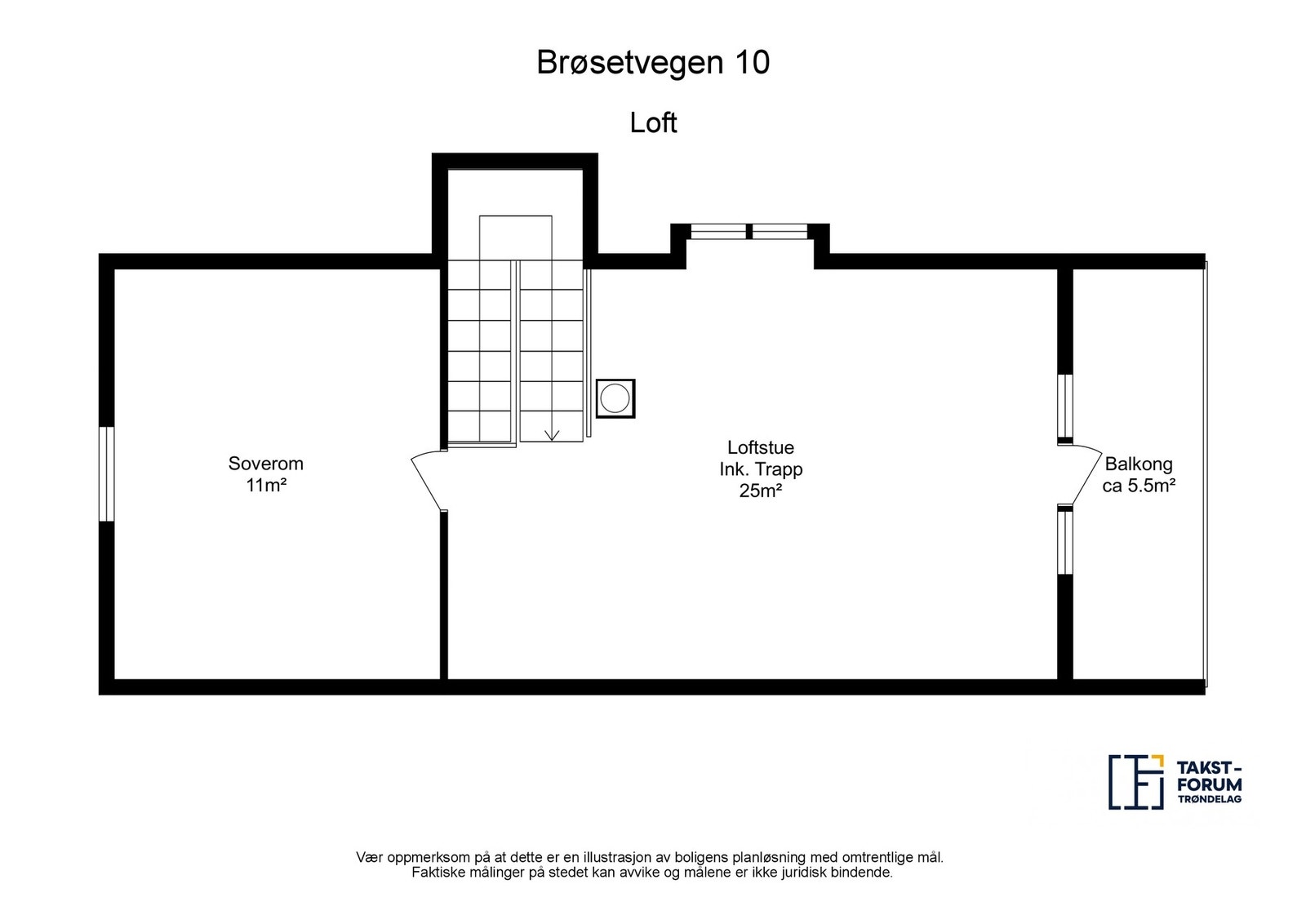 Planskisse loft. Galleribilde