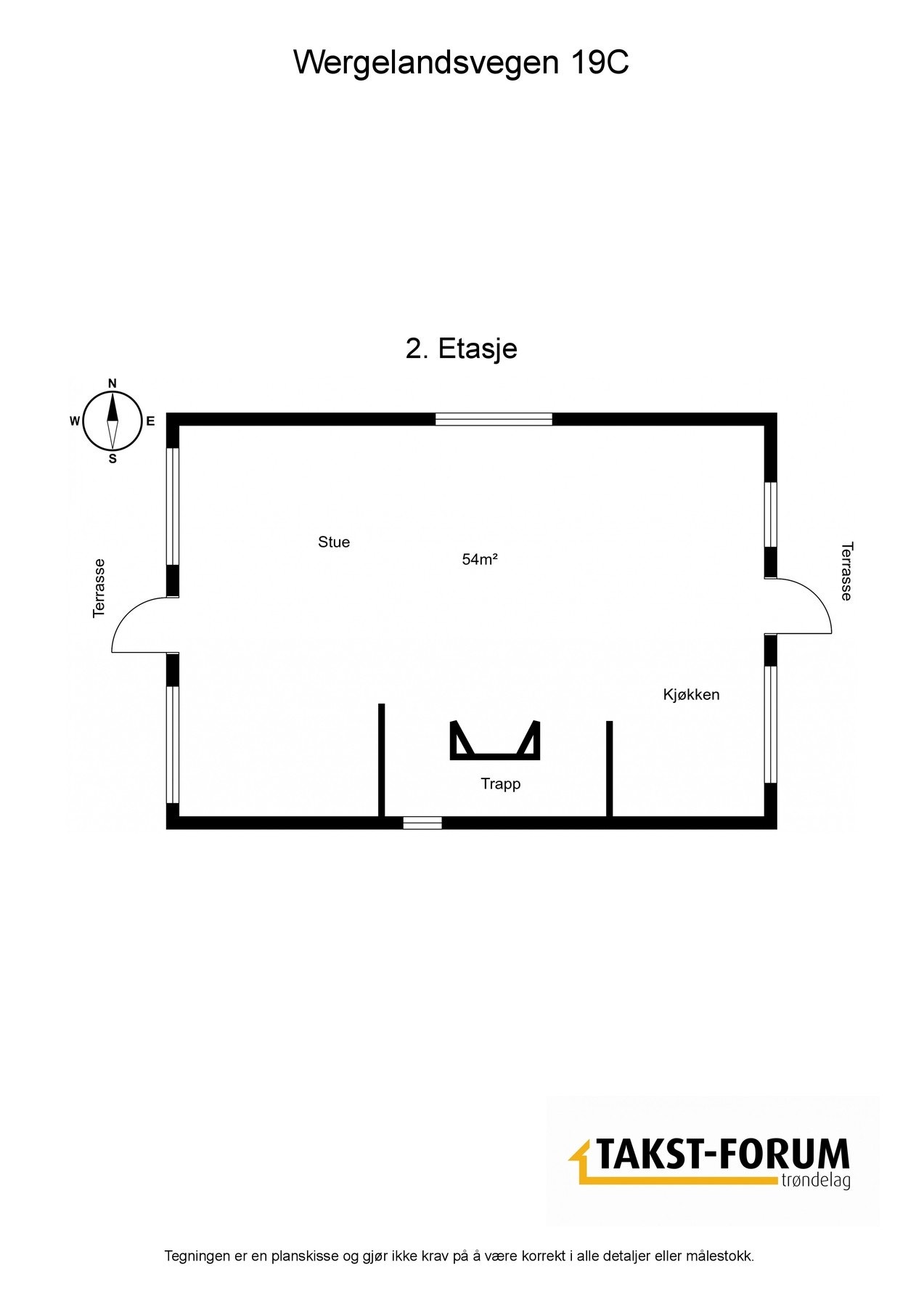 Plantegning 2.etasje Galleribilde
