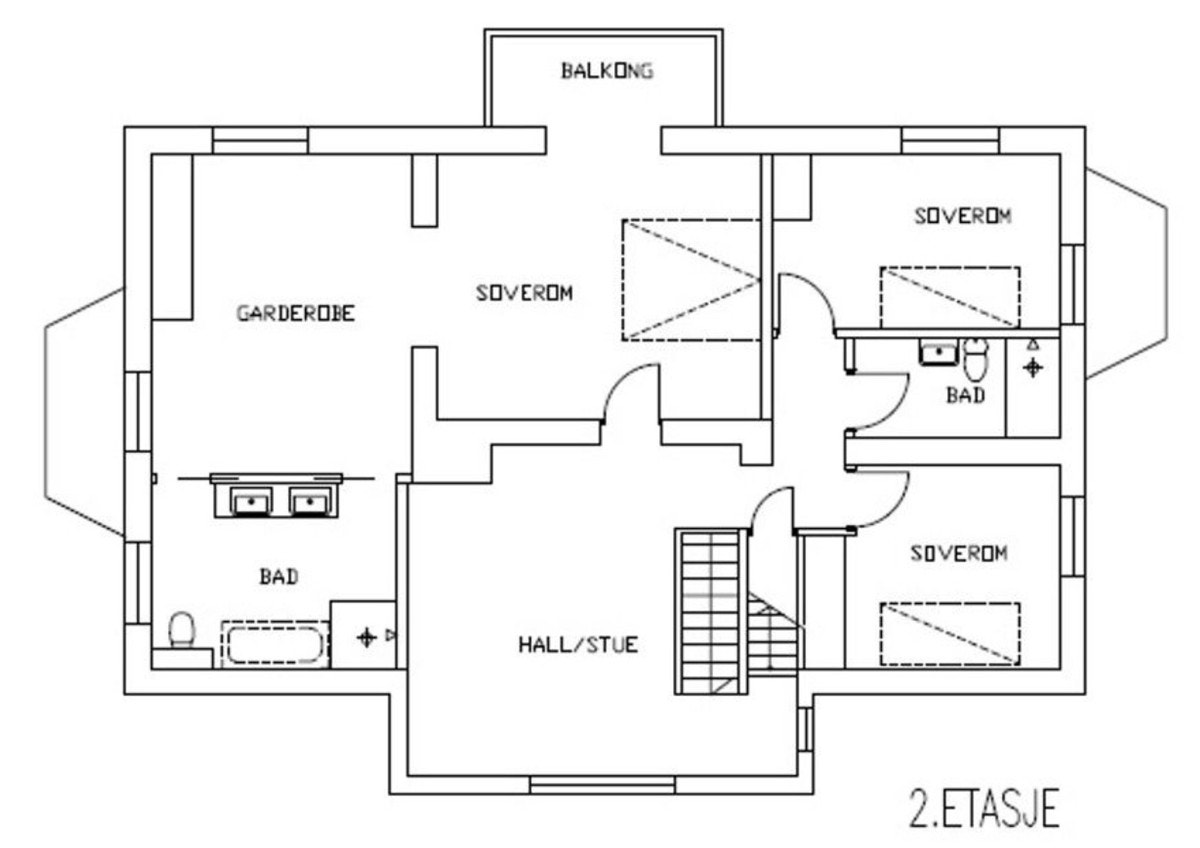 Plantegning 2. etasje. Galleribilde