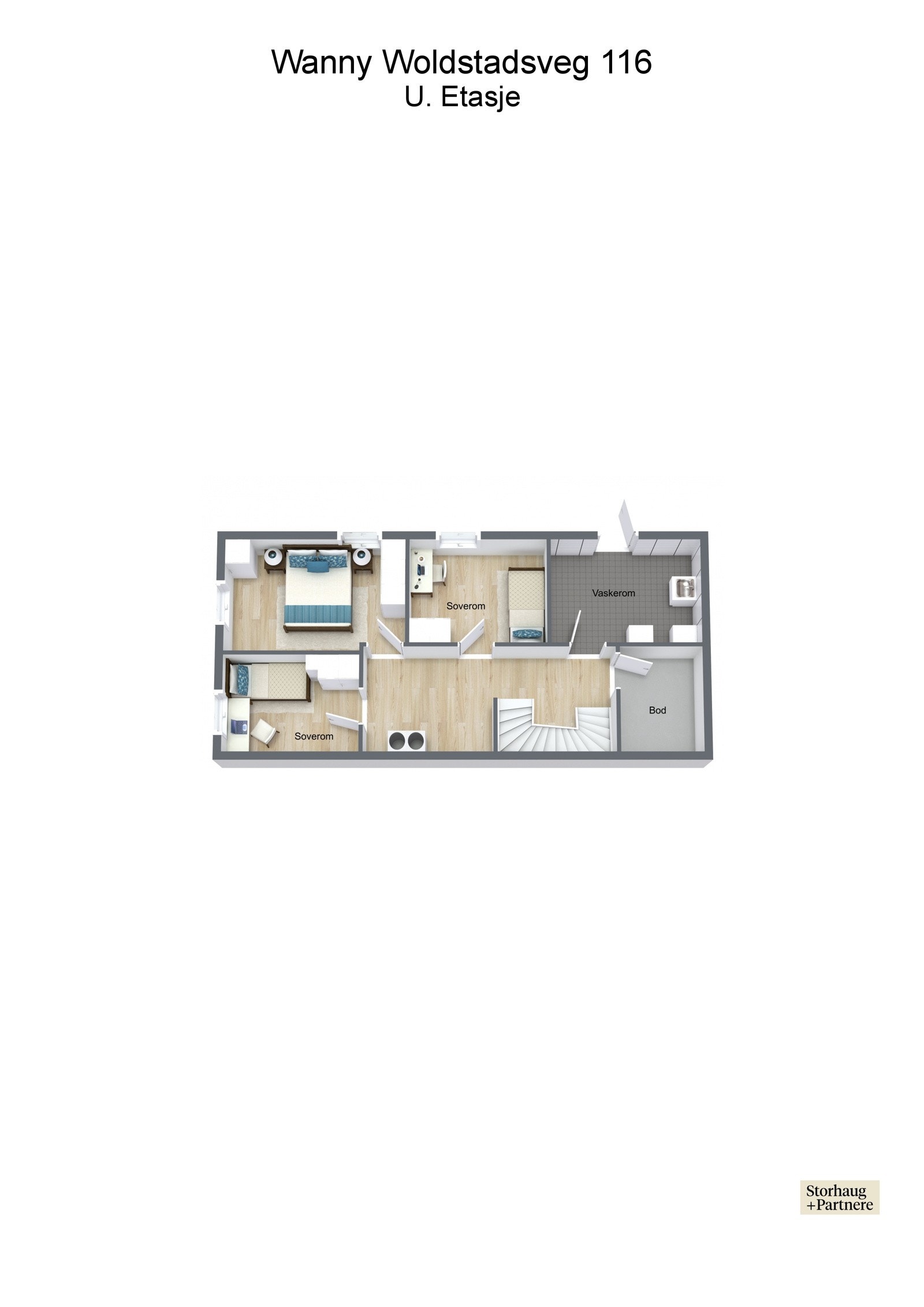 Plantegning 3d, u. etasje Galleribilde