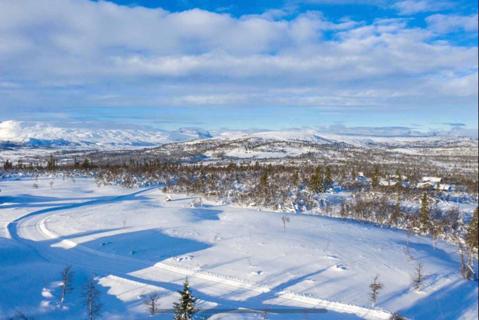 Skiløyper rett utenfor hyttedøra! Galleribilde