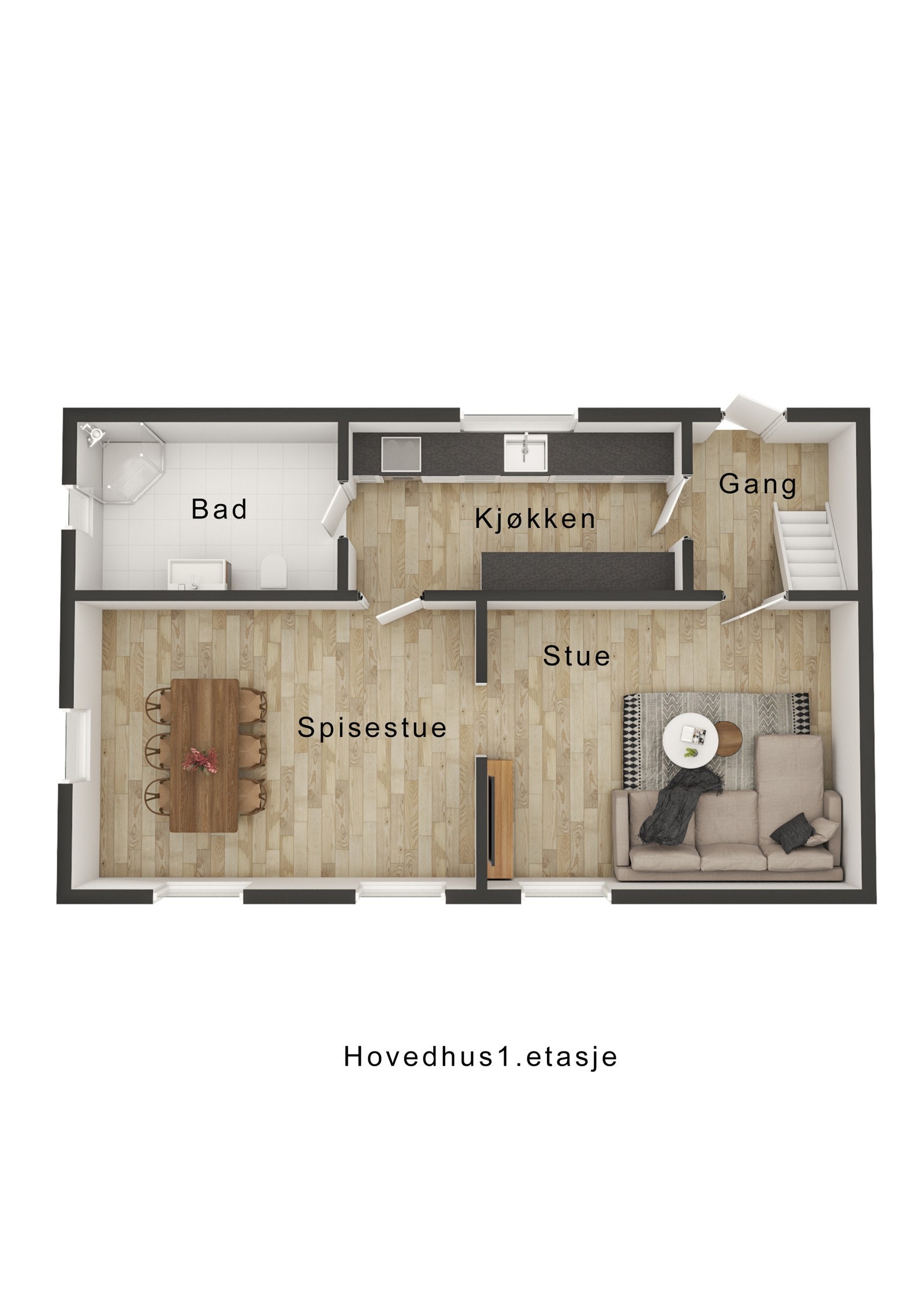 1. Etasje - Hovedhus Galleribilde