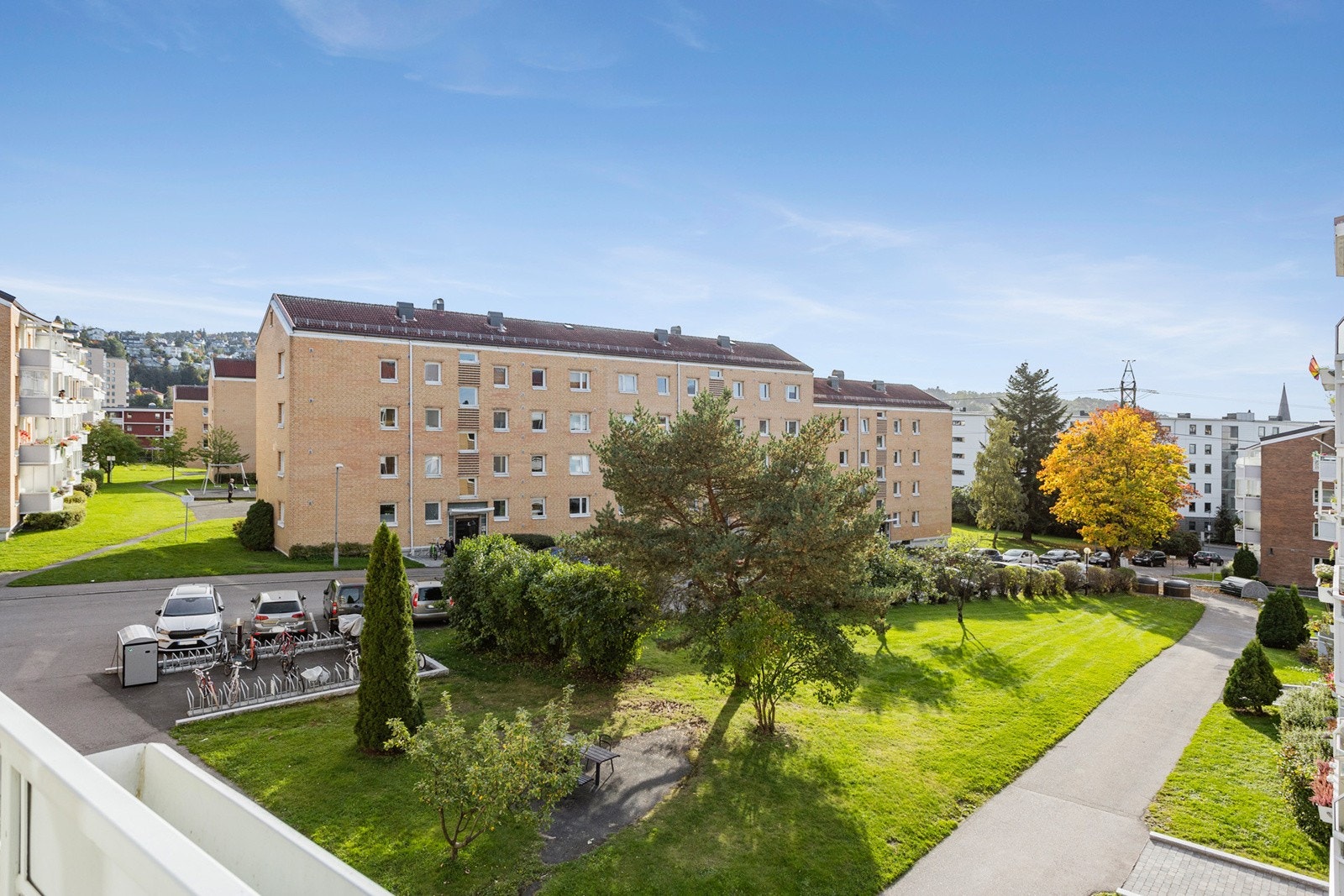 Utsikt fra balkongen. Galleribilde