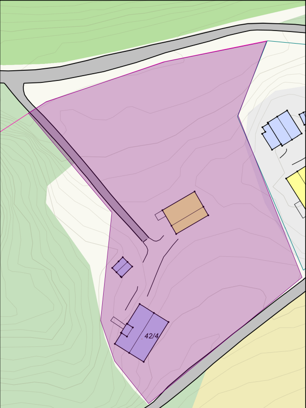 Tomtekart - Planlagt fradeling Galleribilde