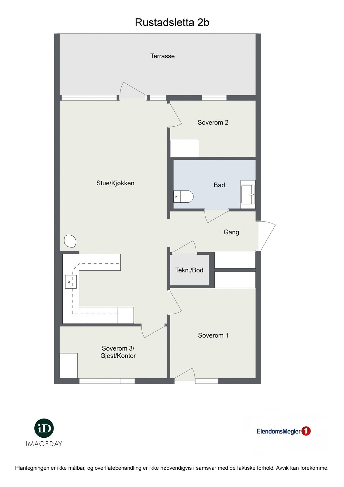 Plantegning av leiligheten. Galleribilde