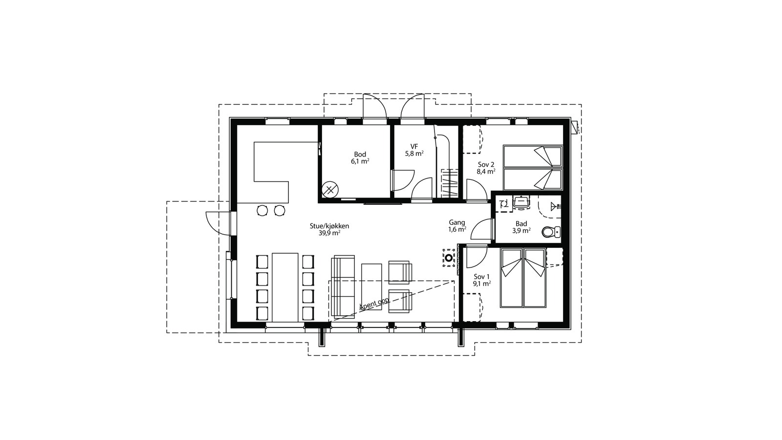 Nysetra - Hovedplan Galleribilde