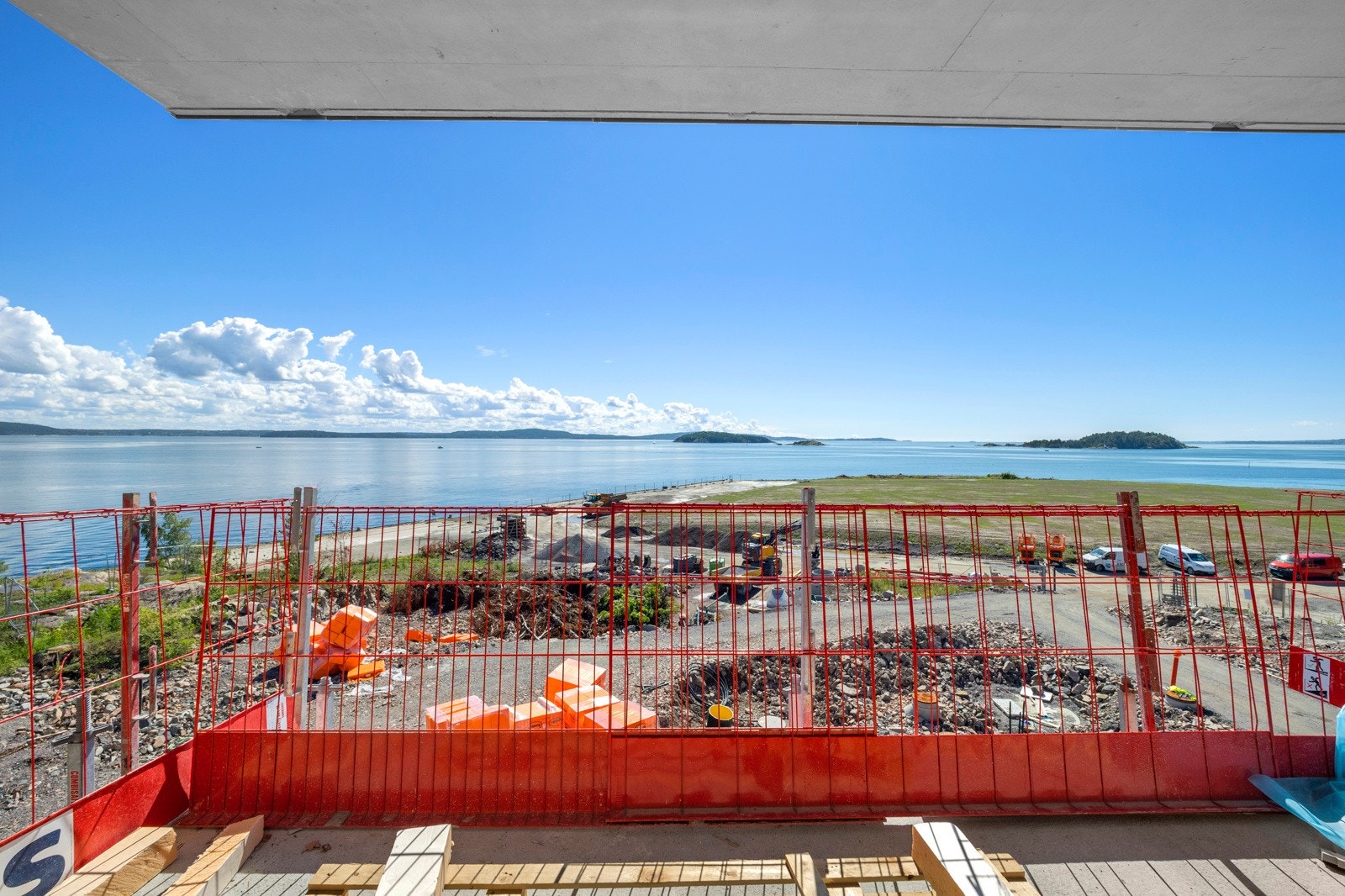 Utsikt fra terrassen til leiligheten Galleribilde