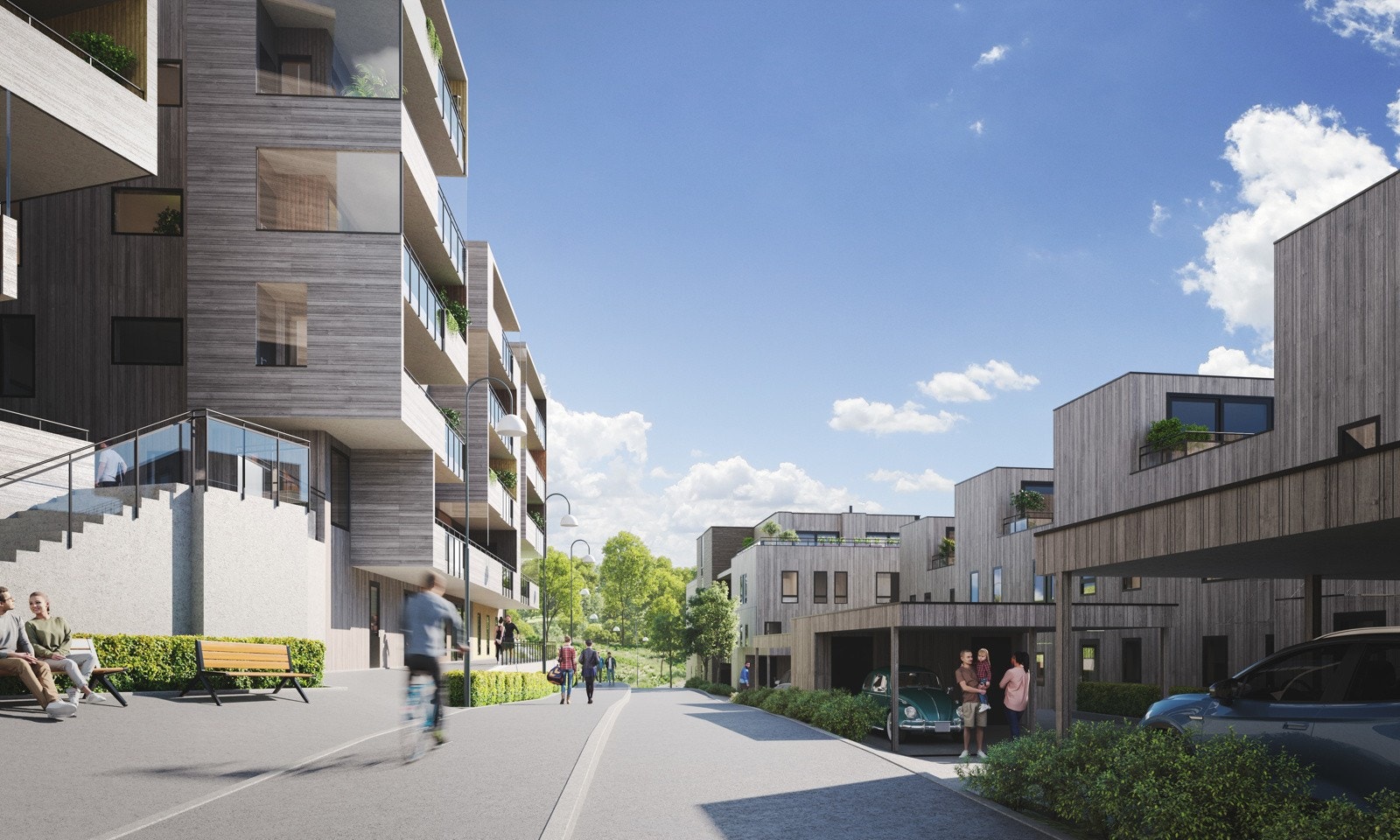 Totalt bygges det 65 enheter i første byggetrinn Galleribilde