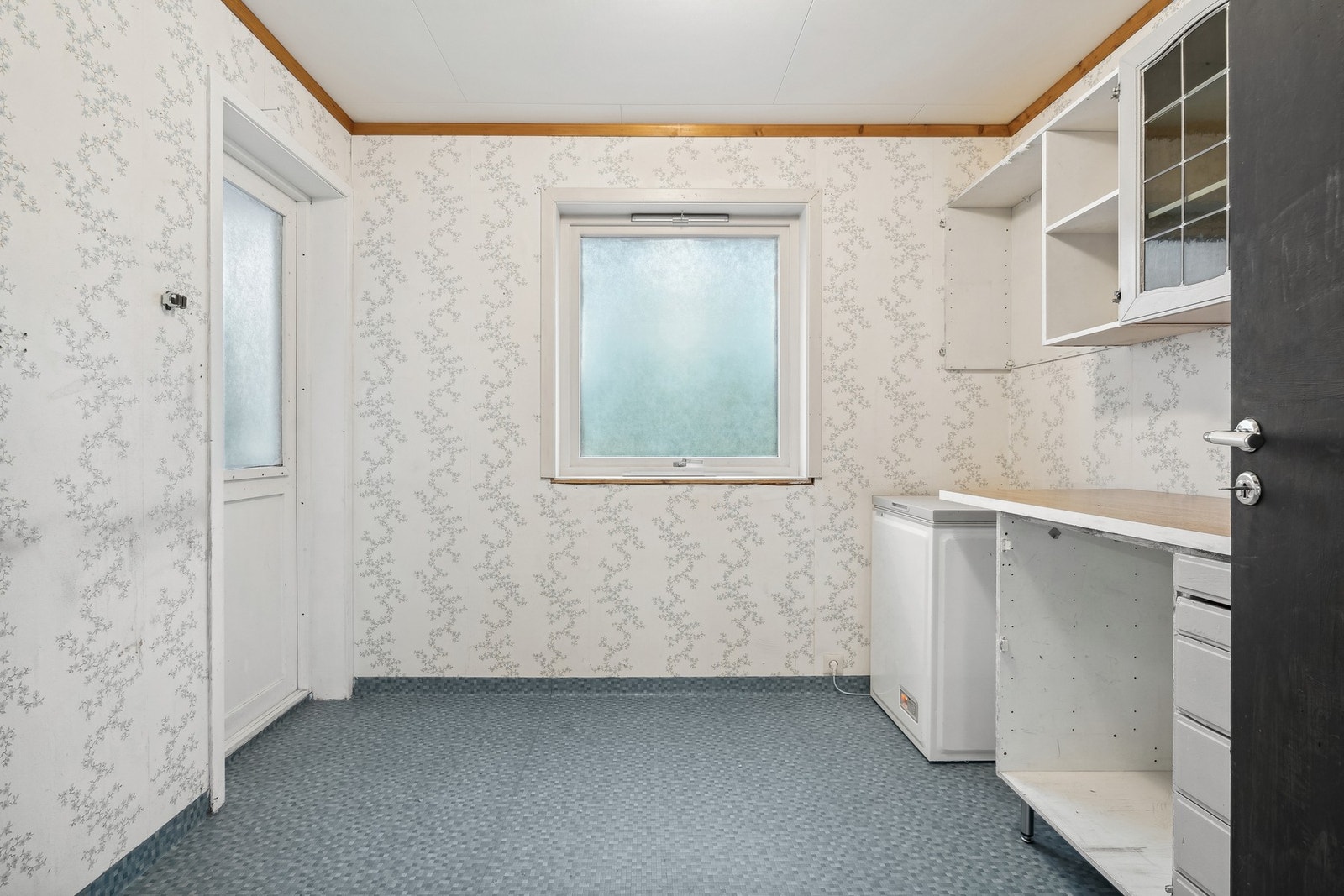 Vaskerom med opplegg for vaskemaskin og tørketrommel. Galleribilde