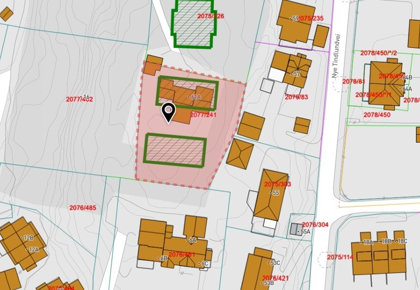 Kartutsnitt Galleribilde