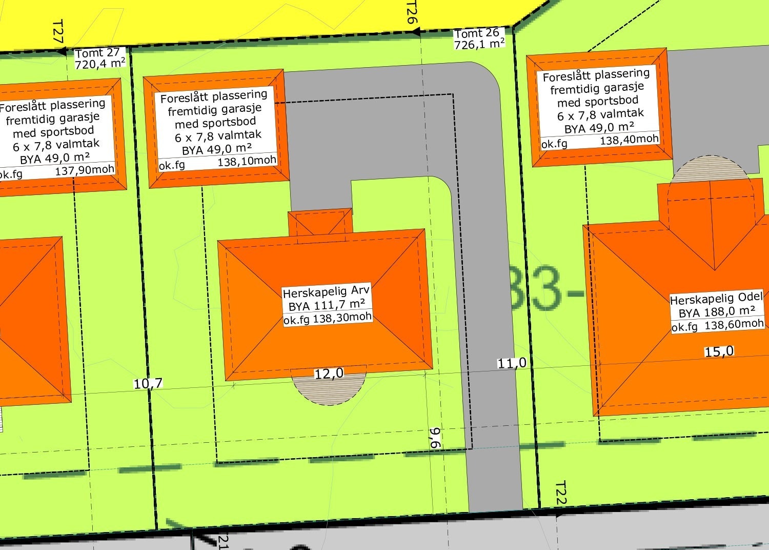 Situasjonsplan tomt 26 Galleribilde