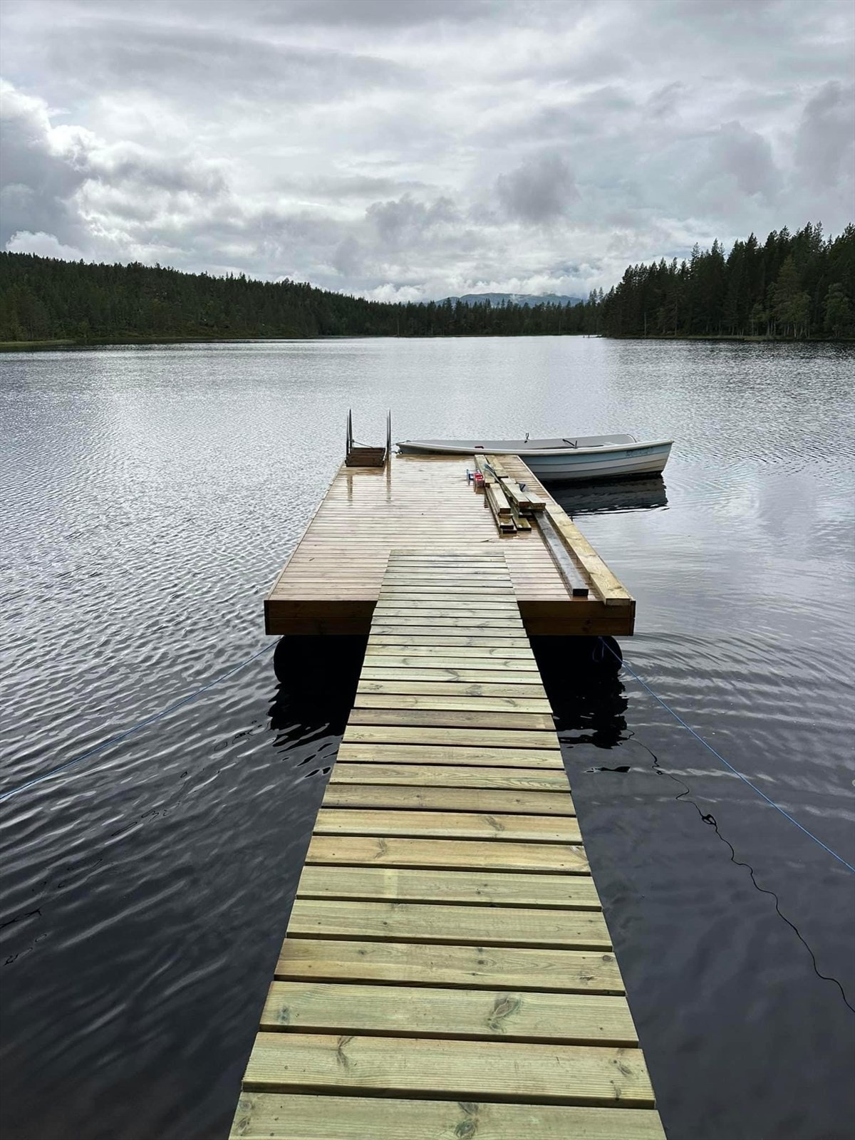 Tilrettelagt med badebrygge ved Moltetjern Galleribilde