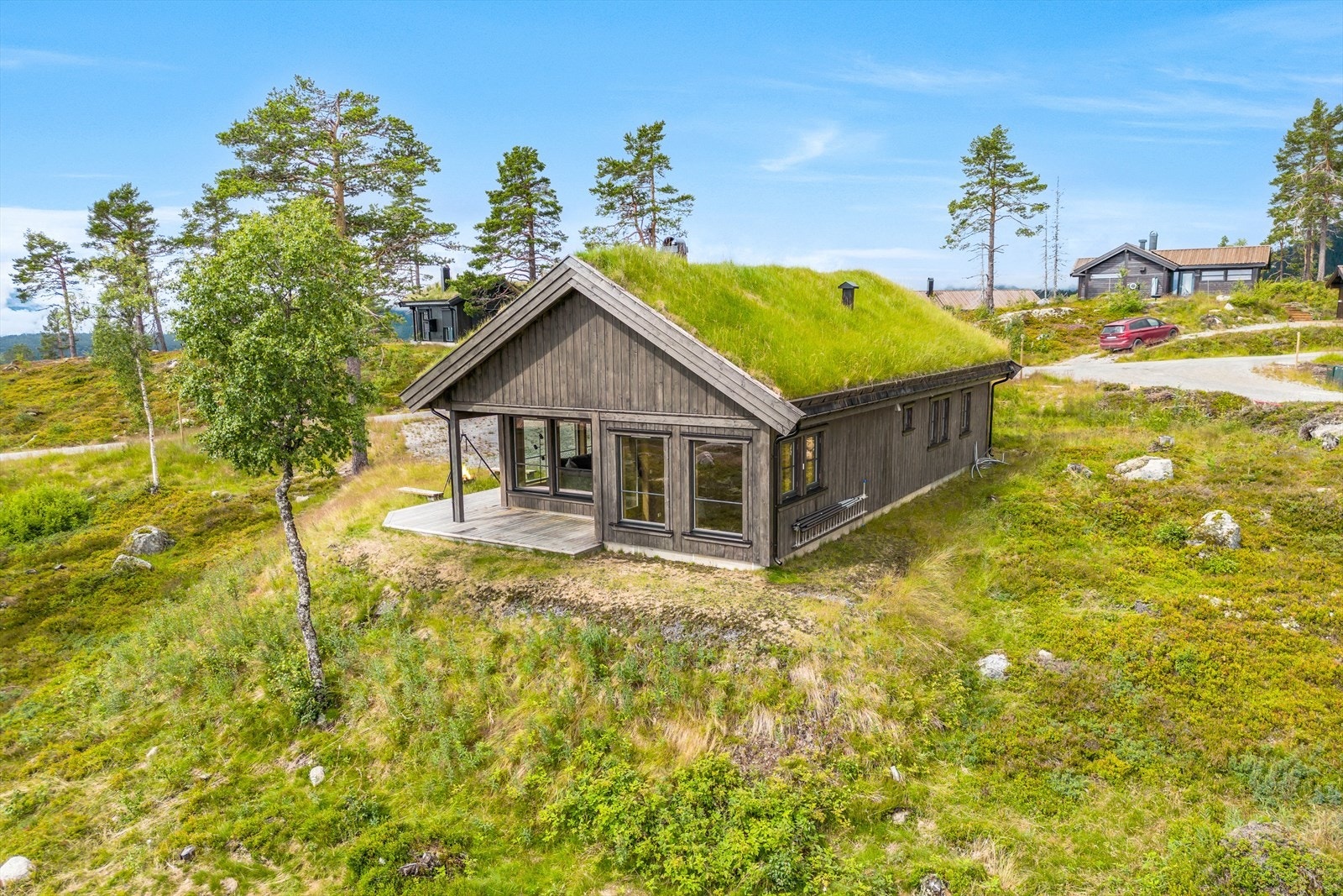 Velkommen til solrike Sørbølfjell hyttefelt. Galleribilde
