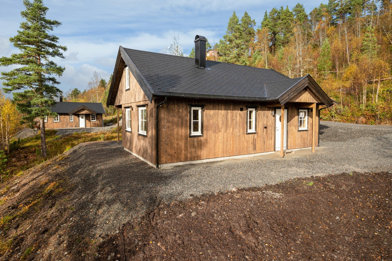 Hytta ble oppført juni 2022 og er av typen "Frostisen" fra Ranahytta. Galleribilde
