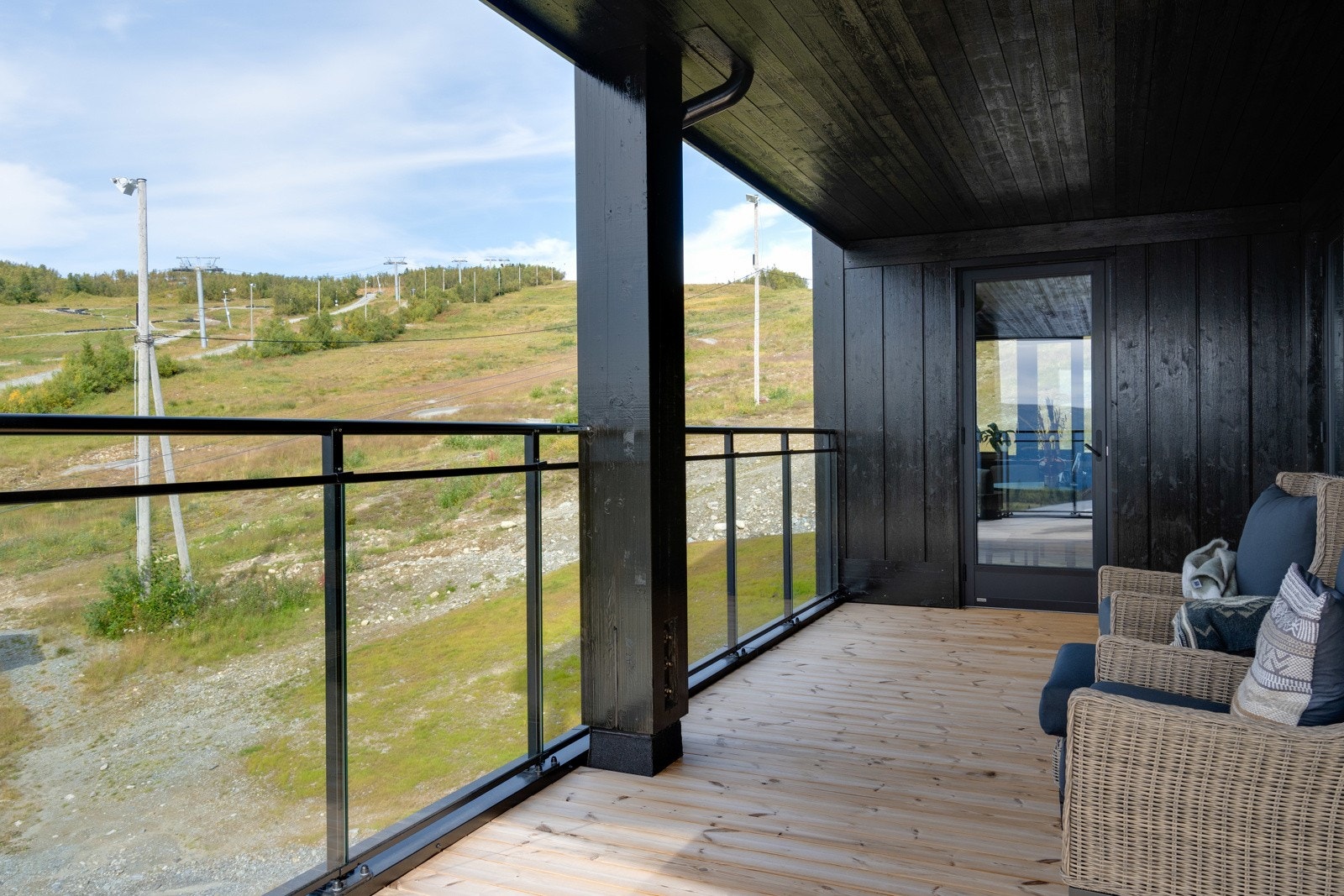 Balkongbilde av leilighet A505 i hus A. Galleribilde