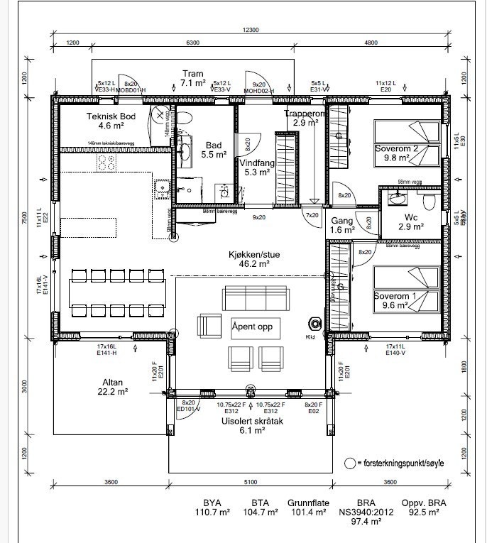 Plan 1. etasje. Galleribilde