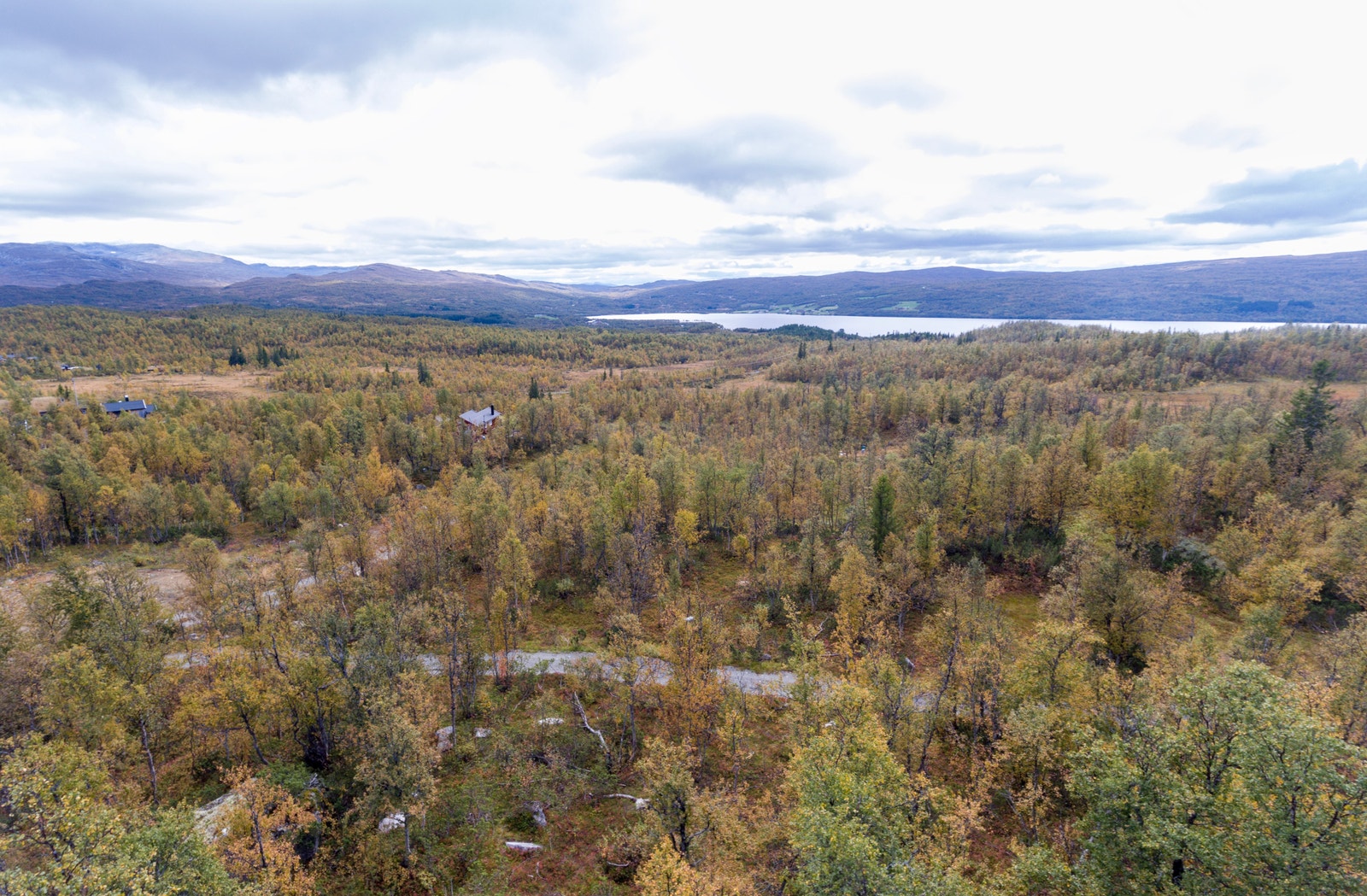 Utsikt mot sørvest og Stuggusjøen rett opp fra tomt 67 Galleribilde