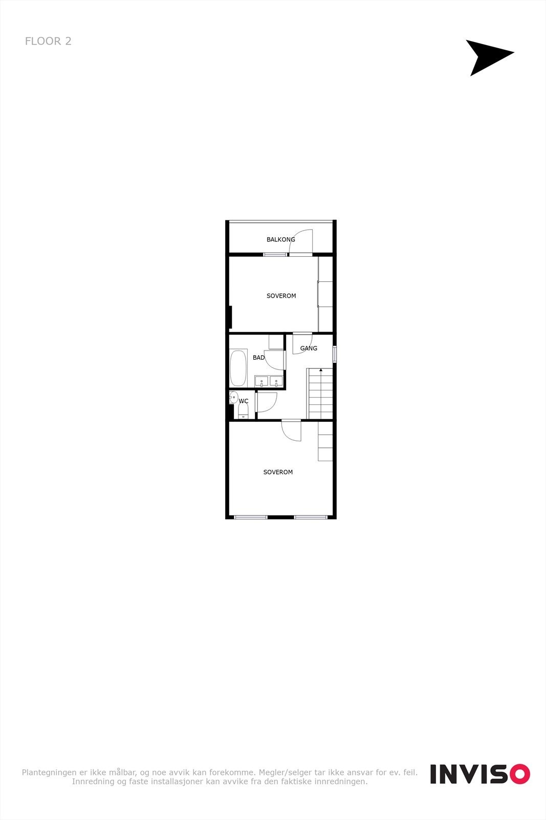 2 etg - Plantegning Galleribilde