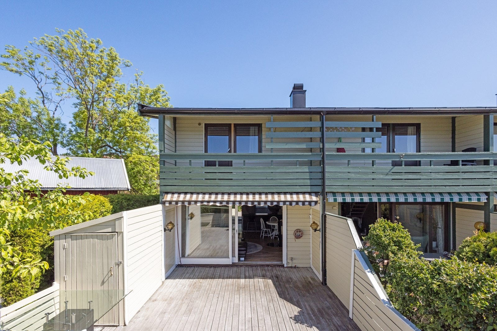 Balkongens romslige utforming byr på god plass til utemøblement etter eget ønske. Her har man også bod på 3,9m2. Galleribilde