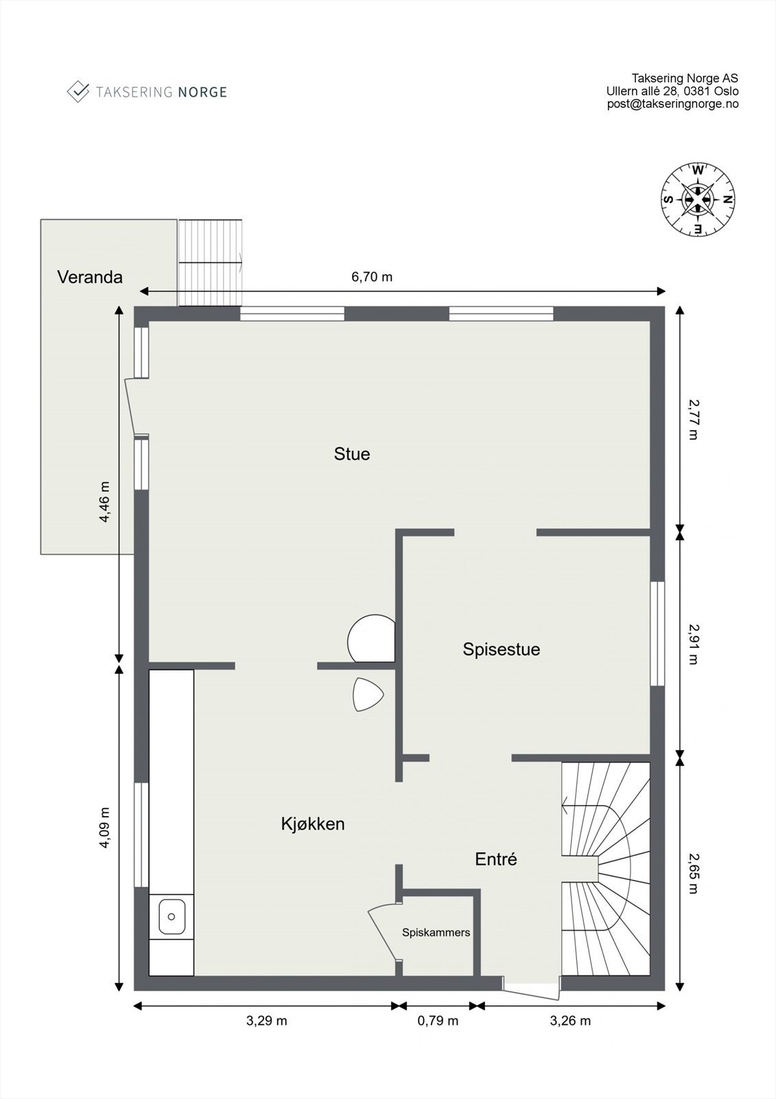 Plantegning av boligens 1. etasje. Galleribilde