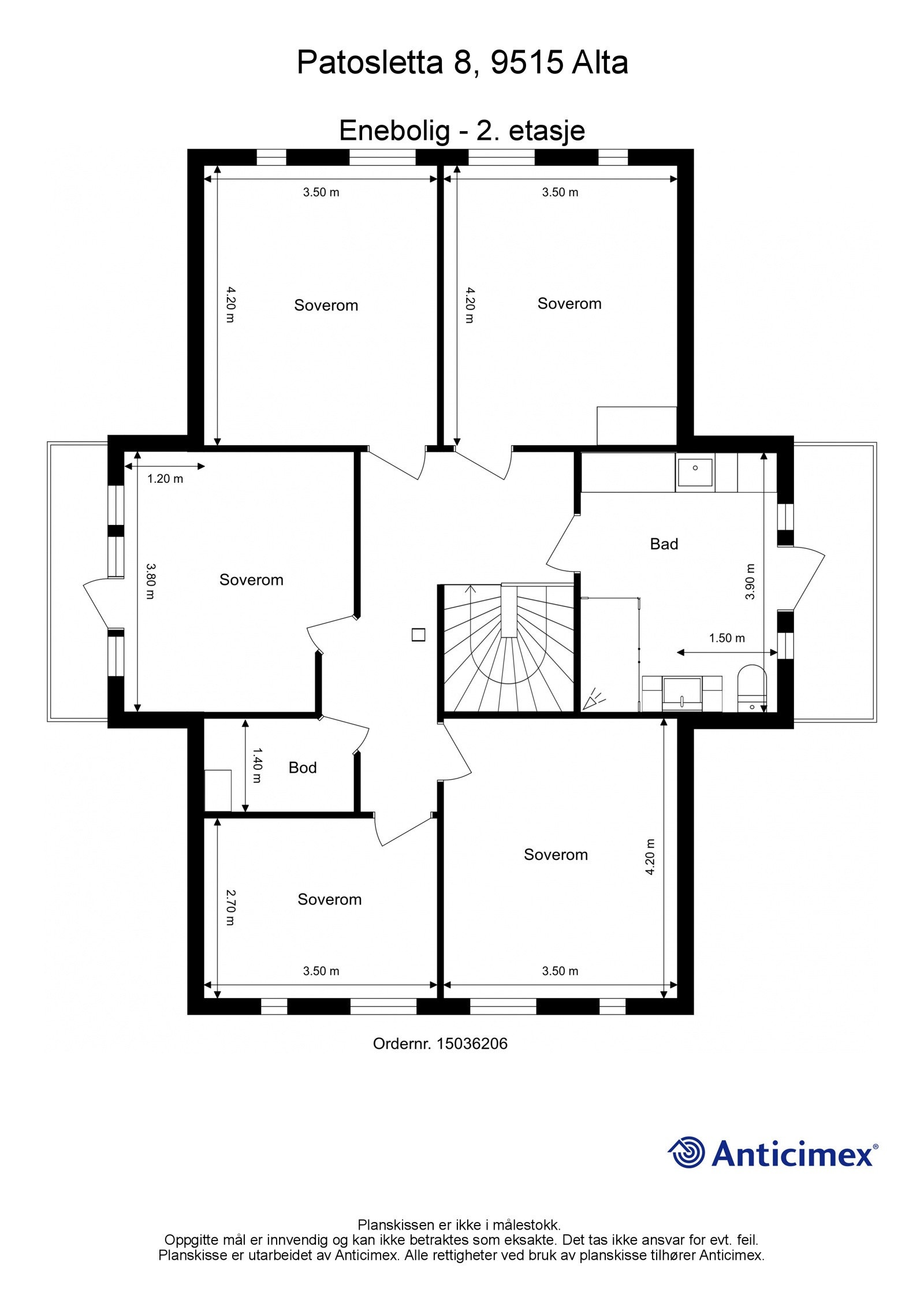 Plantegning loft Galleribilde