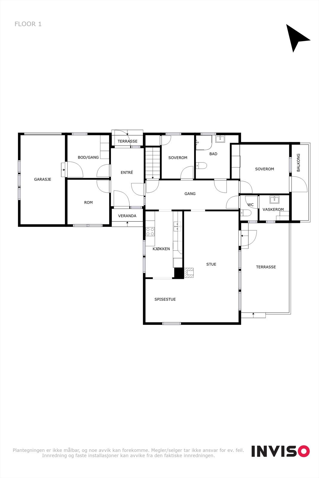 Plantegning hovedplan Galleribilde