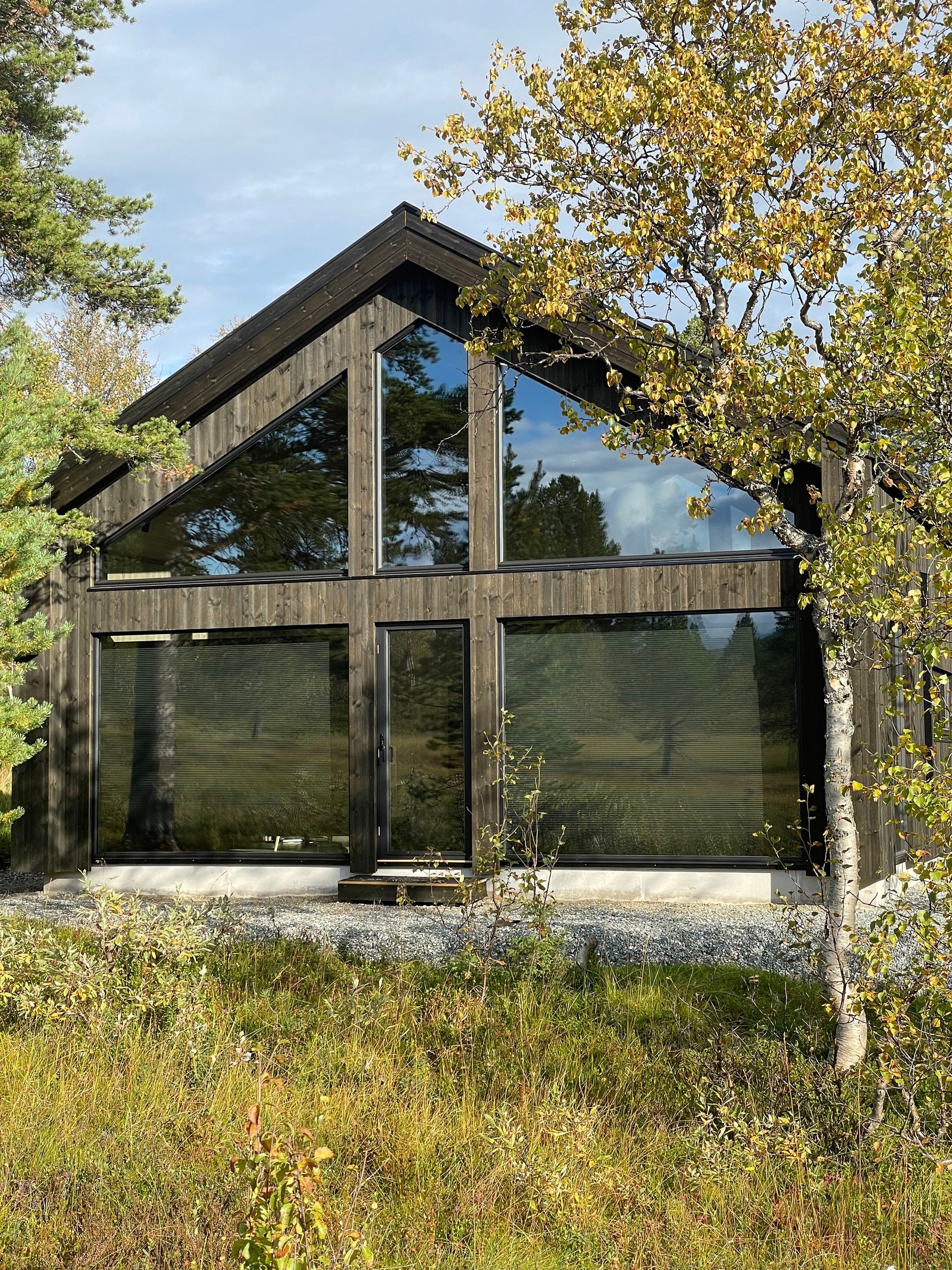 Bilder av kundetilpasset versjon av prosjektert hyttemodell Galleribilde