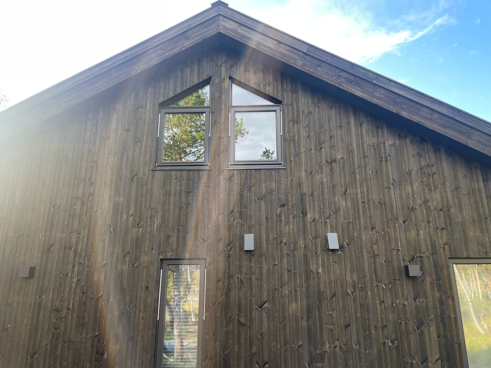 Bilder av kundetilpasset versjon av prosjektert hyttemodell Galleribilde