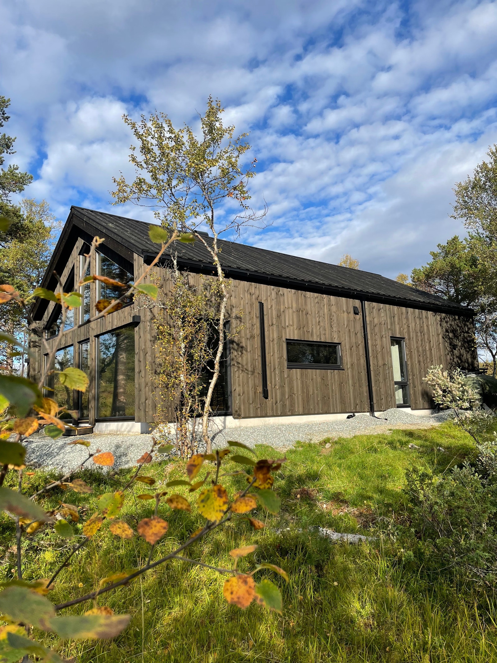 Bilder av kundetilpasset versjon av prosjektert hyttemodell Galleribilde