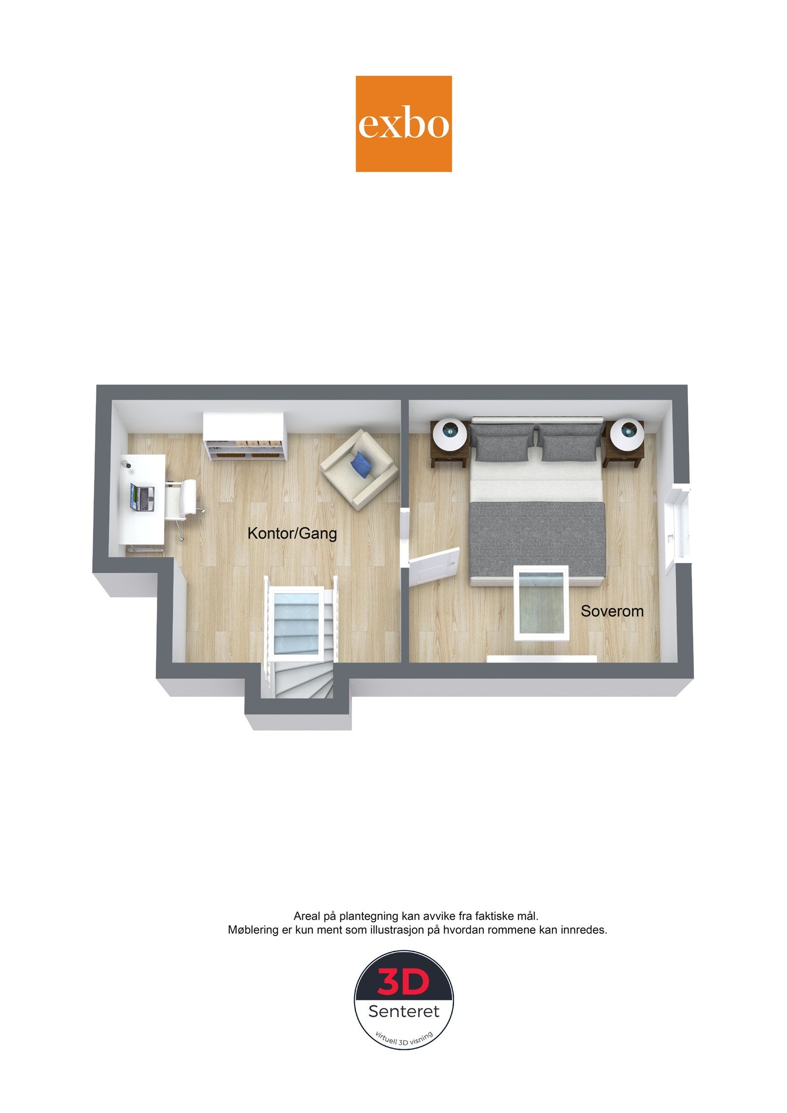 Plantegning loft Galleribilde
