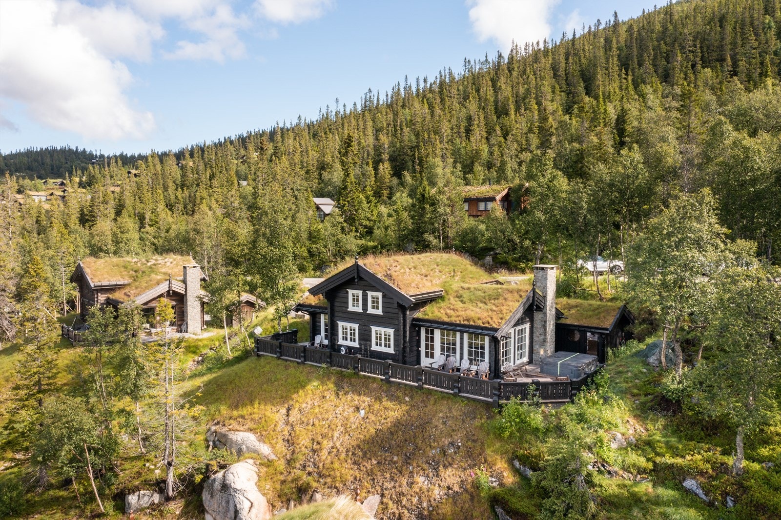 Dette er et attraktivt og populært hytteområde. Galleribilde