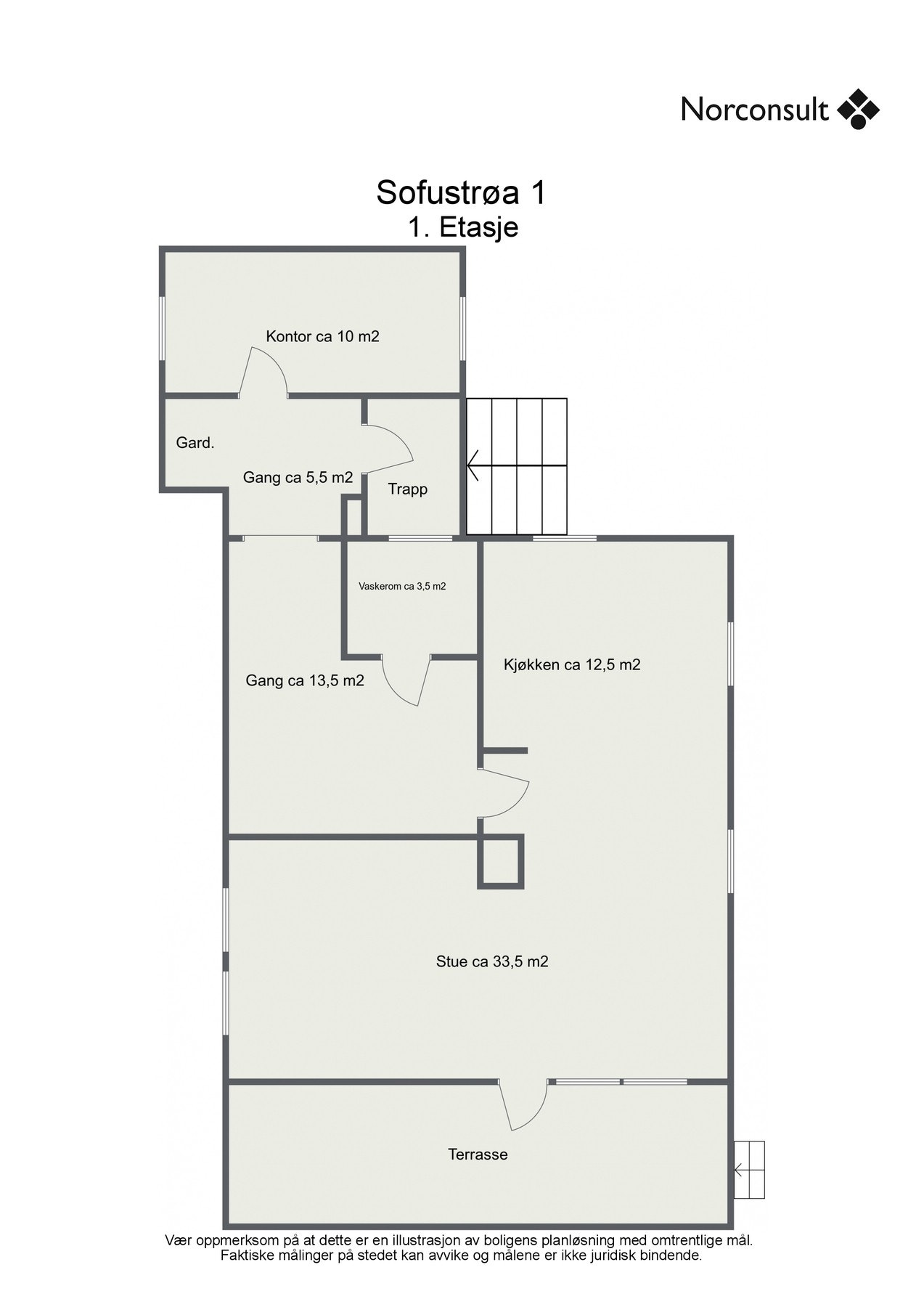 Planskisse 1.etasje. Galleribilde