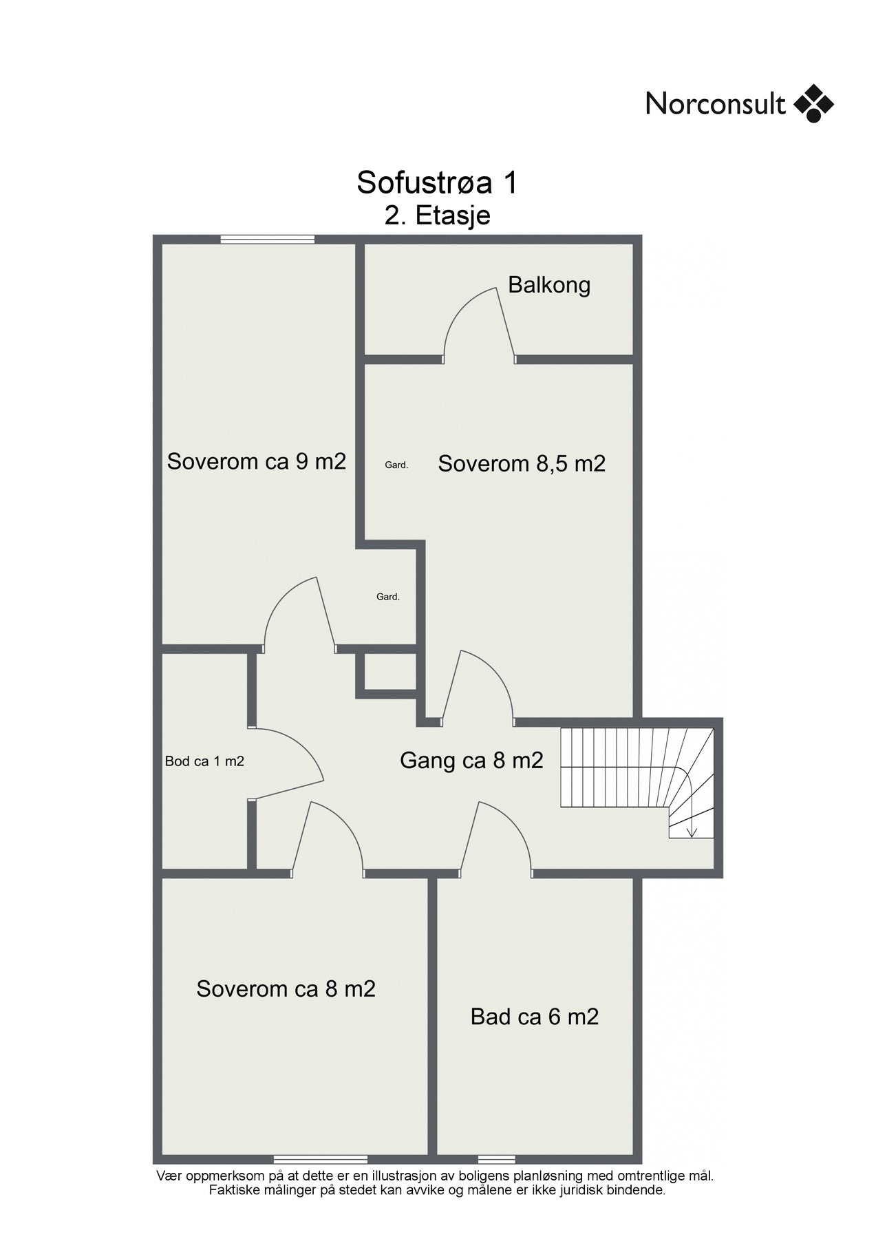 Planskisse 2.etasje. Galleribilde