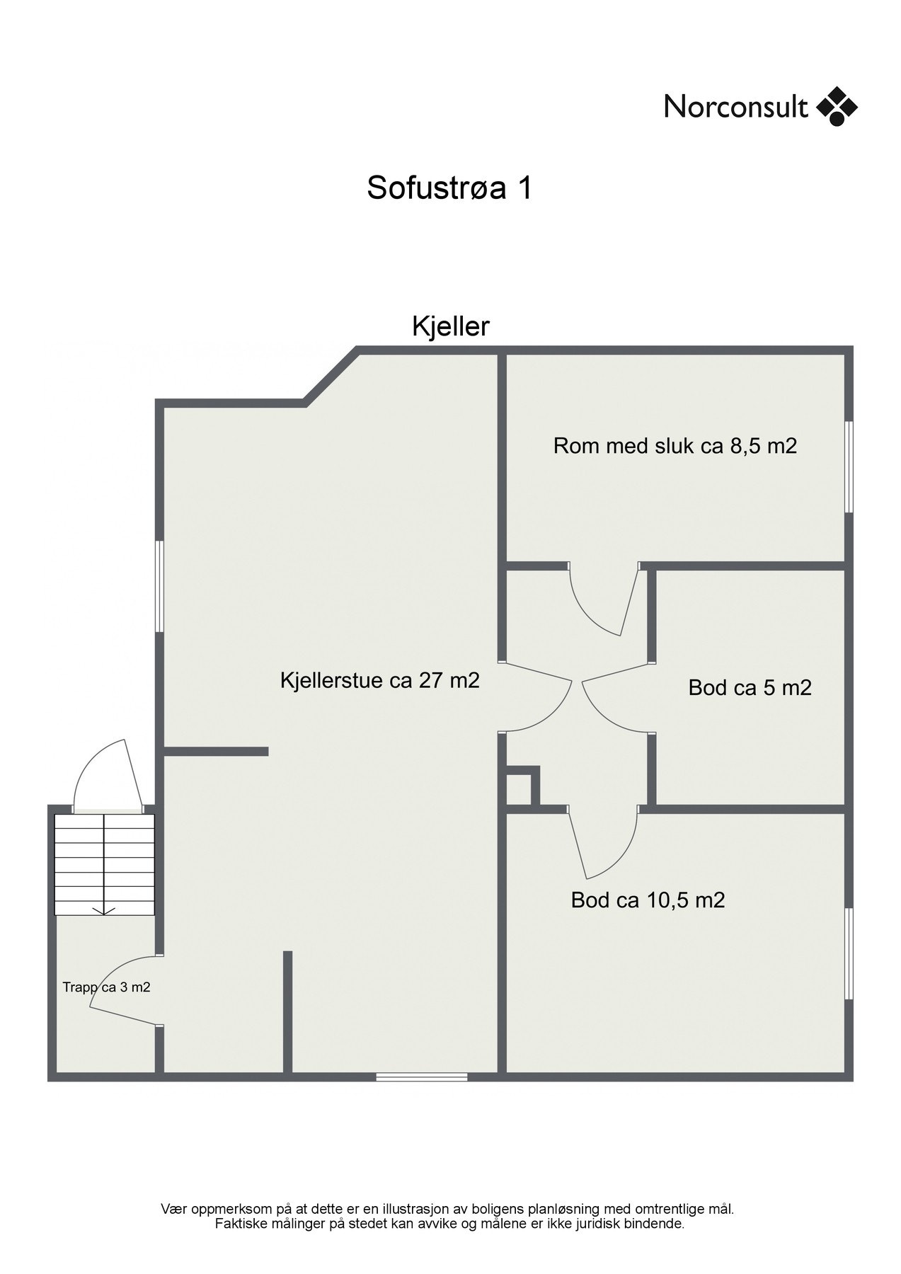 Planskisse Kjeller. Galleribilde